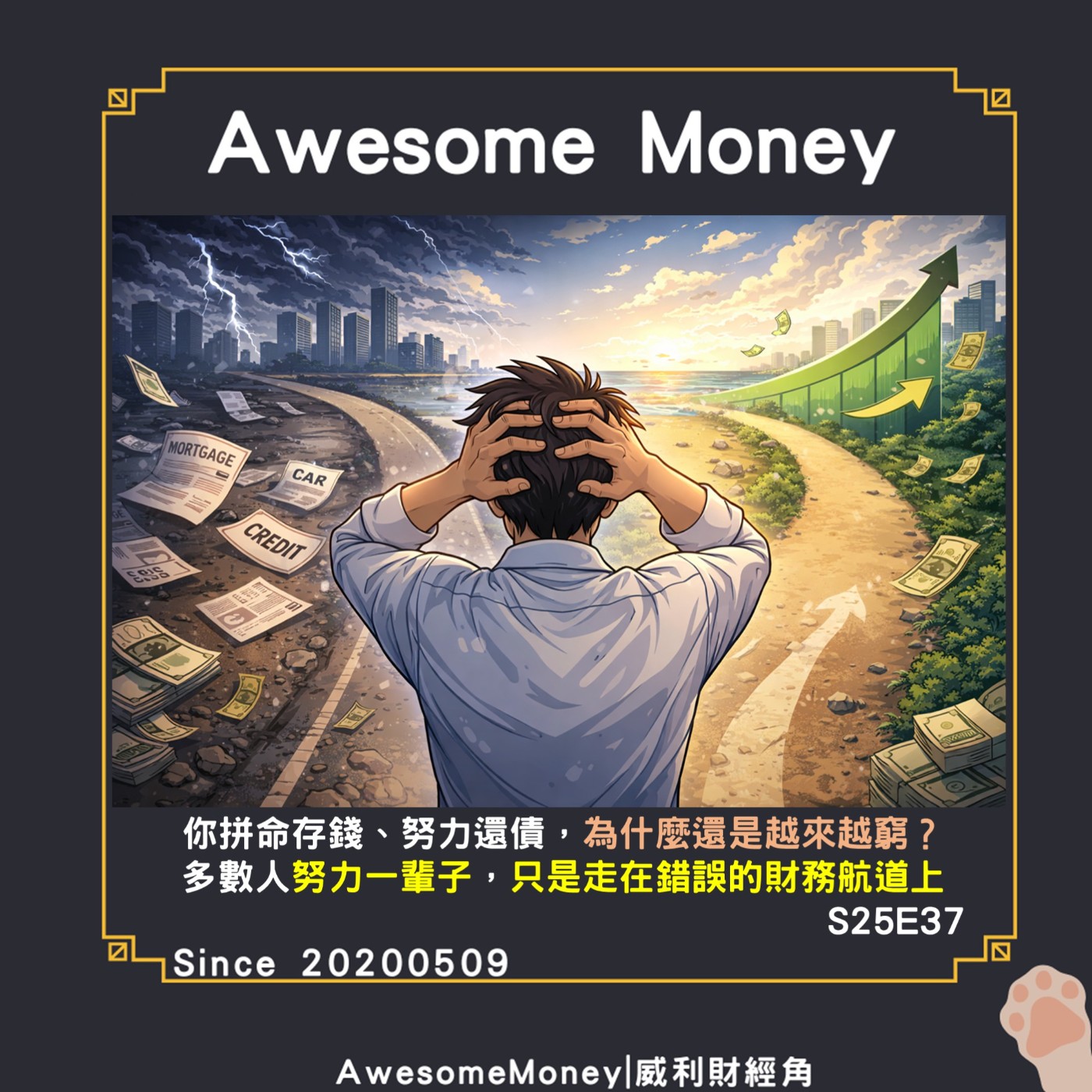 S25EP37|你拼命存錢、努力還債，為什麼還是越來越窮？多數人努力一輩子，只是走在錯誤的財務航道上。舉債致富心得-3