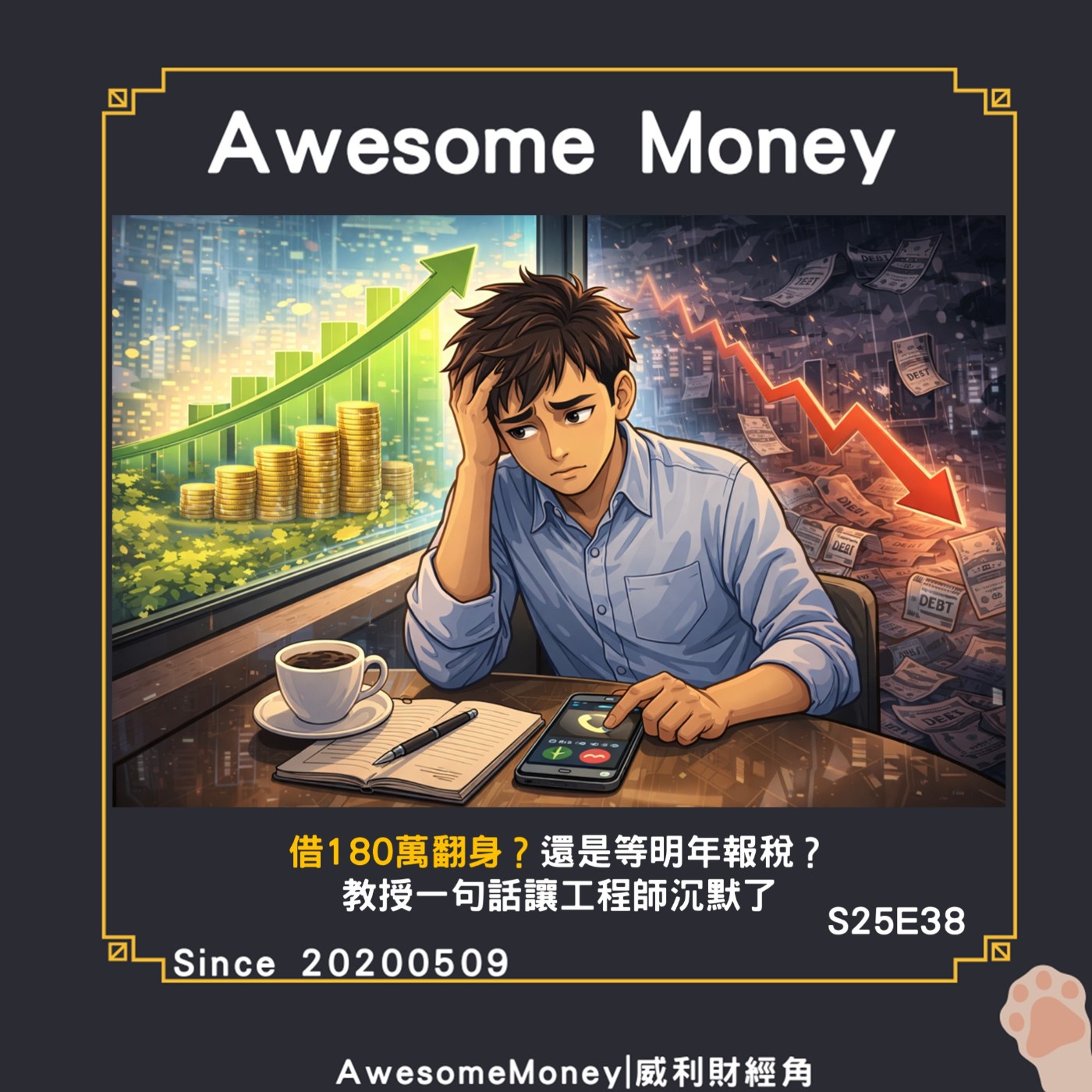 S25EP38|借180萬翻身？還是等明年報稅？教授一句話讓工程師沉默了。真正的問題是現金流與心理壓力
