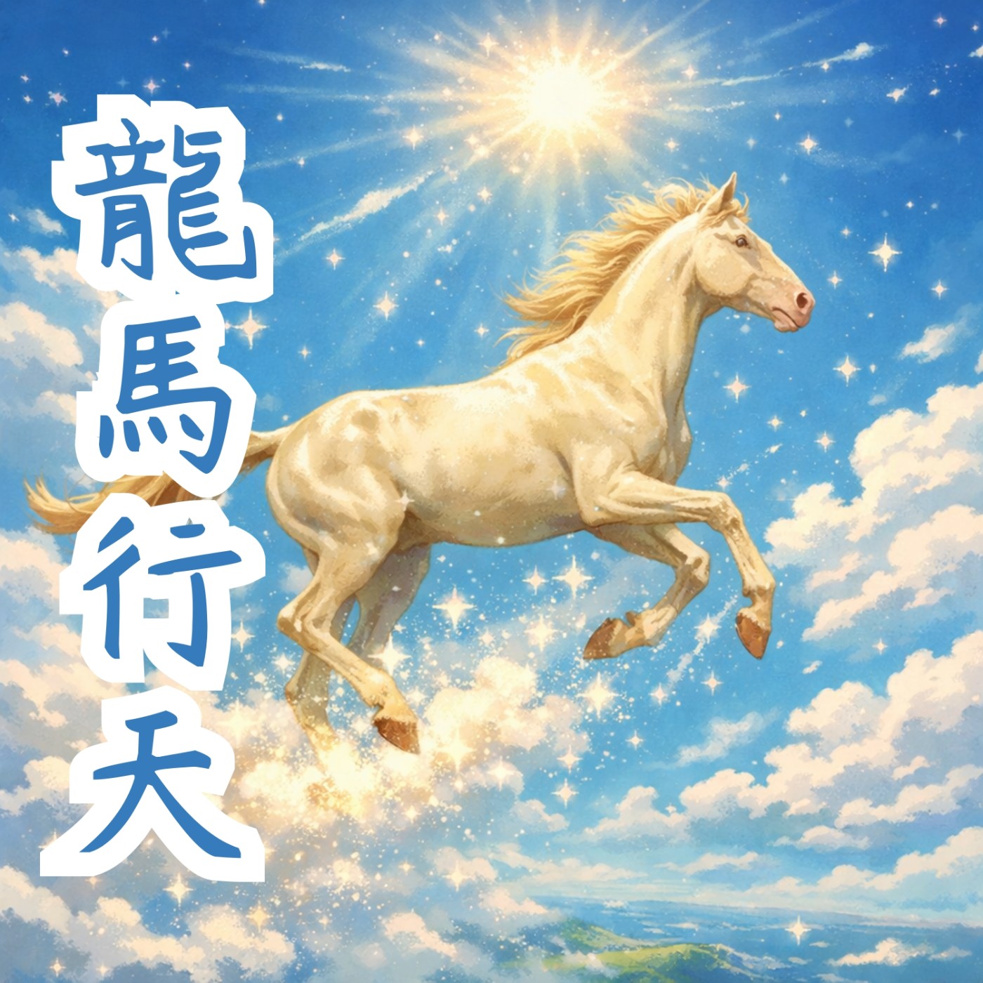 馬上學成語－🐎 龍馬行天（天馬行空）