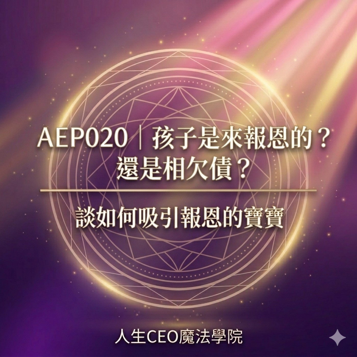 AEP020｜孩子是來報恩的？還是相欠債？談如何吸引報恩的寶寶 episode artwork