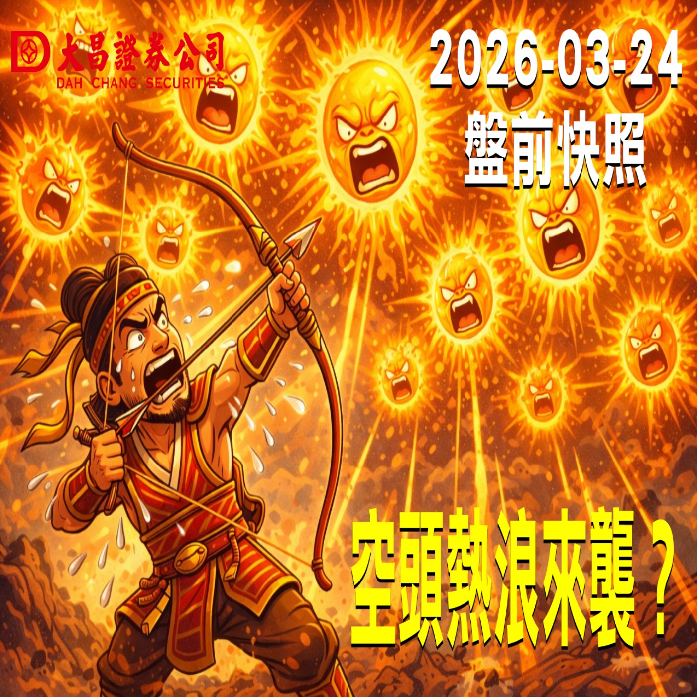 【大昌證券】2026年3月24日 盤前快照: 空頭熱浪來襲？ episode artwork