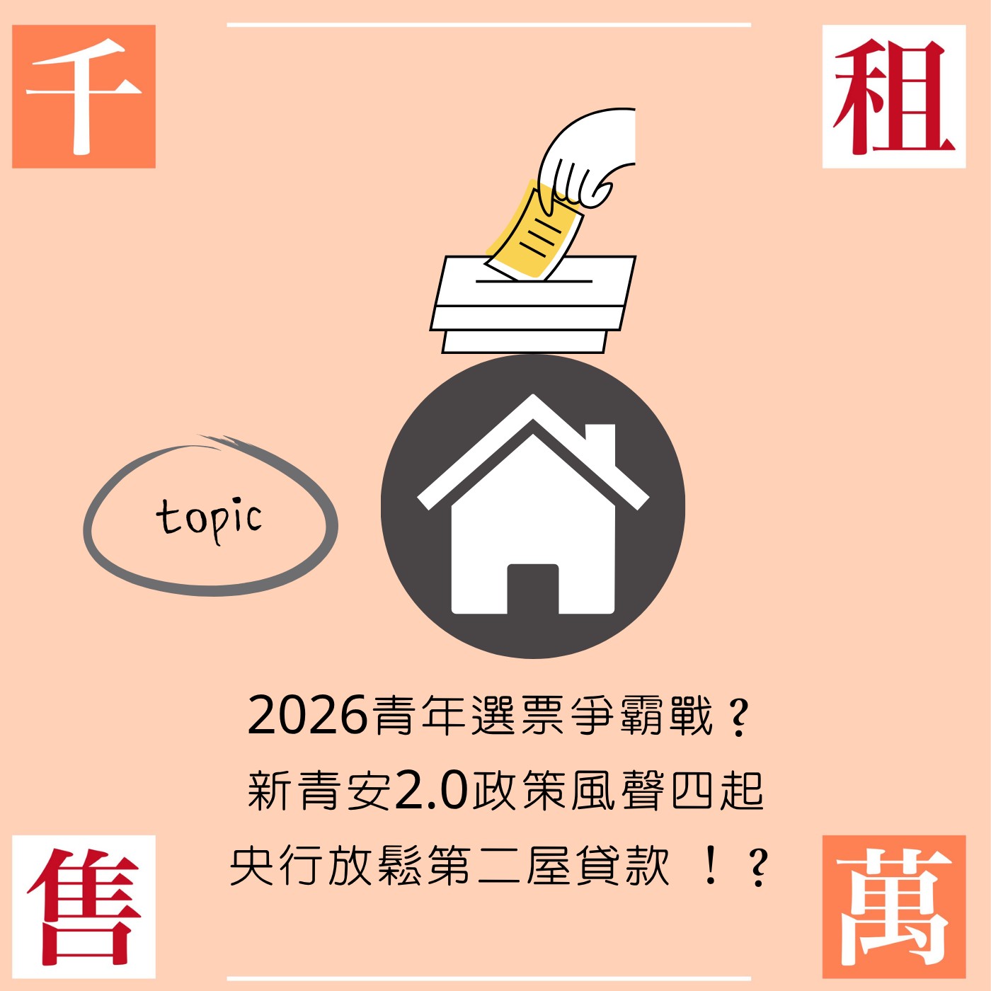 2026青年選票爭霸戰？新青安2.0政策風聲四起、央行放鬆第二屋貸款 ！ episode artwork
