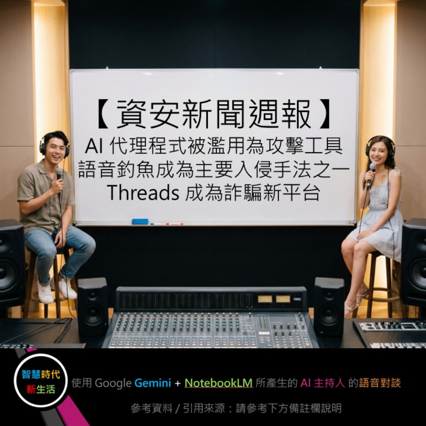 EP.340 [ Podcast ] 【資安新聞週報】AI 代理程式被濫用為攻擊工具、語音釣魚成為主要入侵手法之一、Threads 成為詐騙新平台 episode artwork