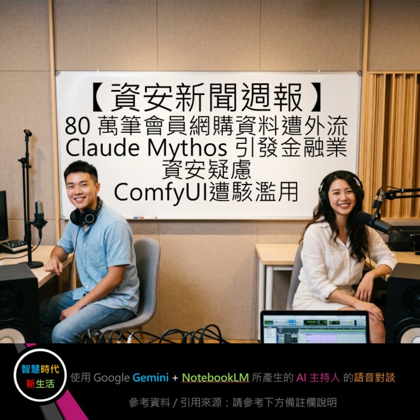 EP.347 [ Podcast ] 【資安新聞週報】 80 萬筆會員網購資料遭外流、Claude Mythos 引發金融業資安疑慮、ComfyUI遭駭濫用 episode artwork