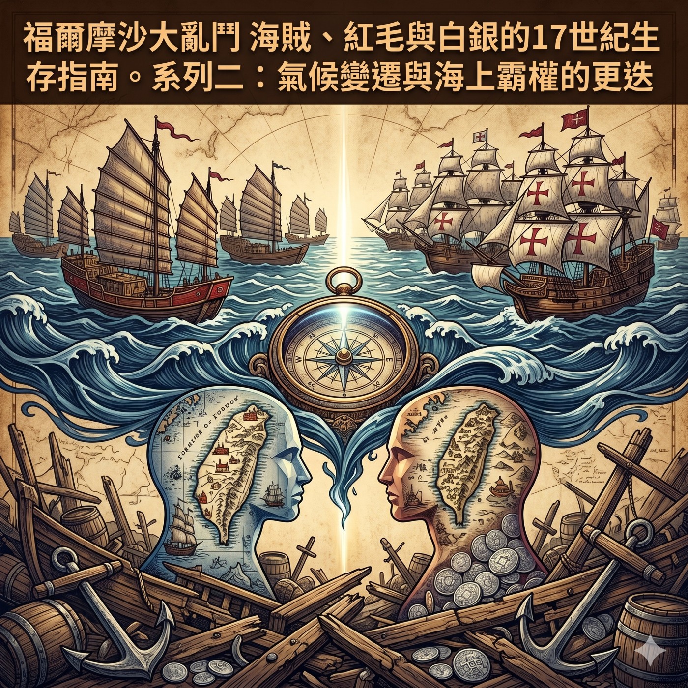「系列二：氣候變遷與海上霸權的更迭（聚焦環境與非官方武力）」第 1 集：小冰河期與下海潮—氣候變遷如何改變東亞版圖 episode artwork