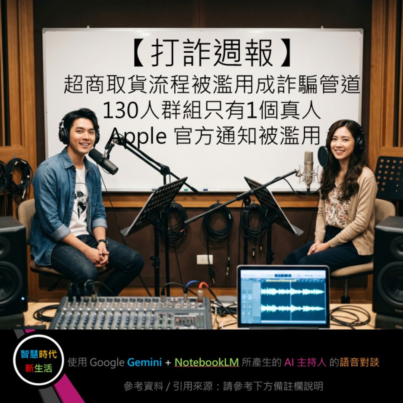 EP.355 [ Podcast ] 【打詐週報】超商取貨流程被濫用成詐騙管道 / 130人群組只有1個真人 / Apple 官方通知被濫用 episode artwork