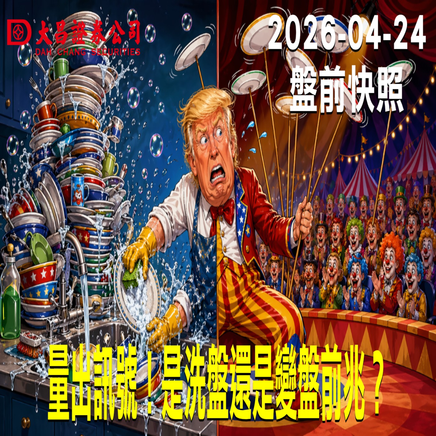 【大昌證券】2026年4月24日 盤前快照: 量出訊號!是洗盤還是變盤前兆?