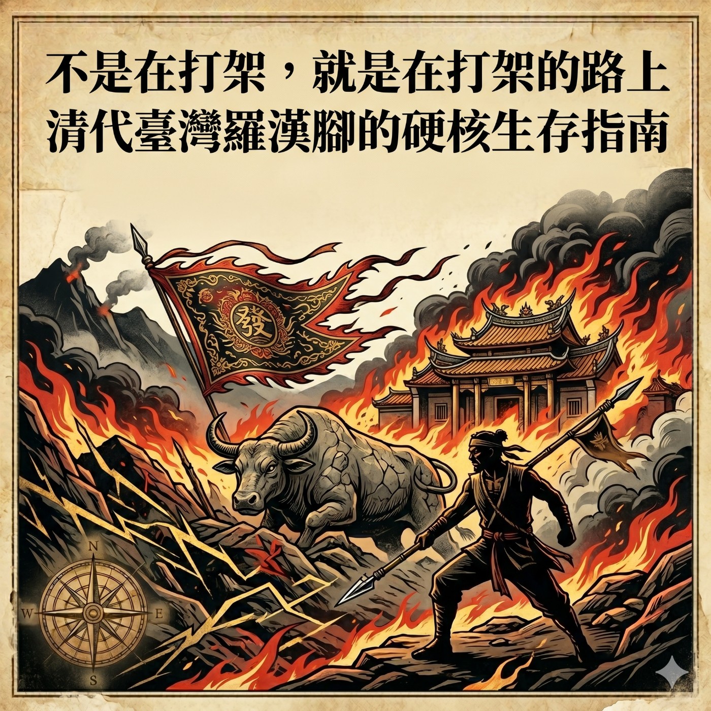 「系列三：移民社會的生存競爭與動亂（18世紀 - 19世紀中）」「不是在打架，就是在打架的路上：清代臺灣羅漢腳的硬核生存指南」第 1 集：羅漢腳的逆襲與三大民變的震撼 episode artwork