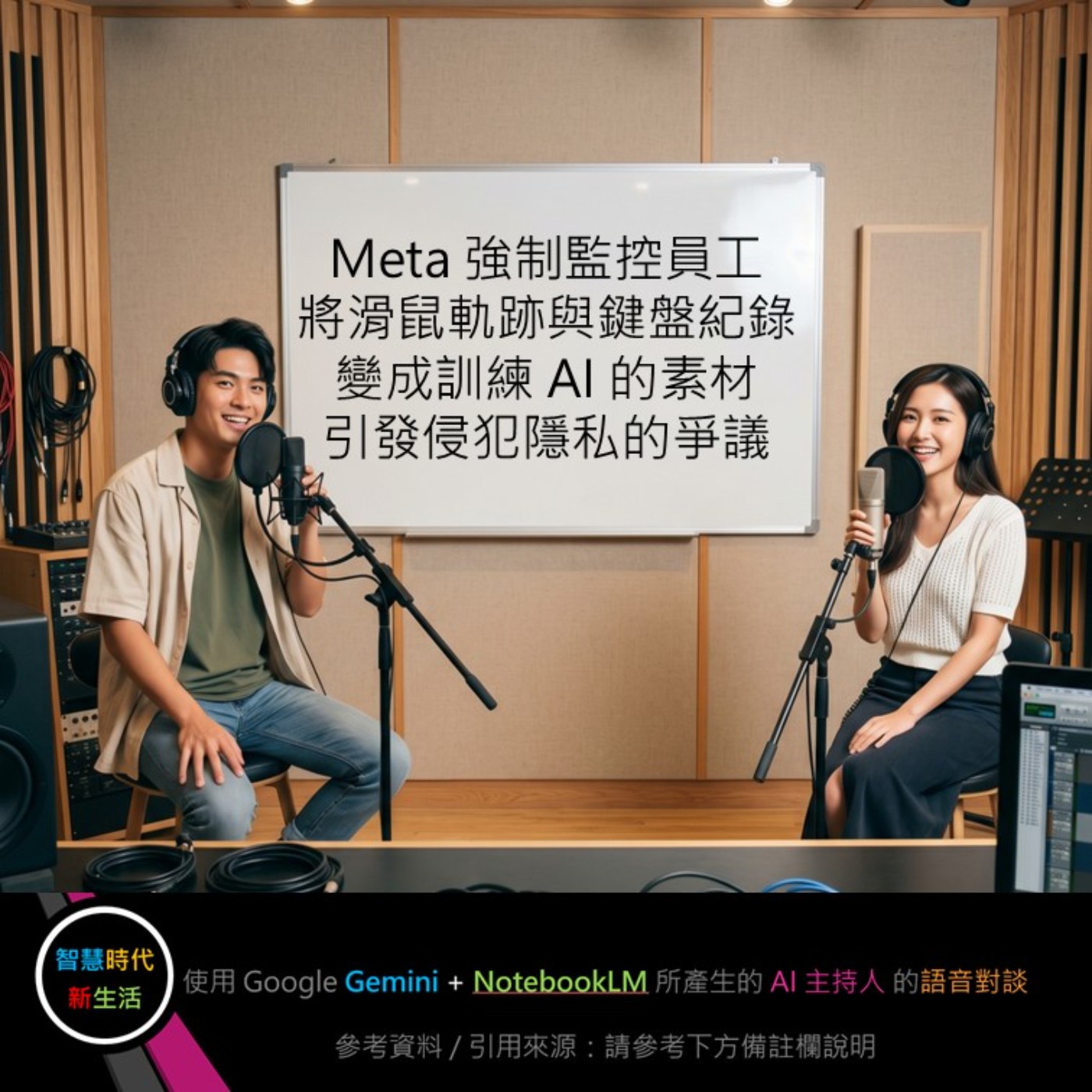 EP.364 [ Podcast ] Meta 強制監控員工將滑鼠軌跡與鍵盤紀錄變成訓練 AI 的素材，引發侵犯隱私的爭議 episode artwork