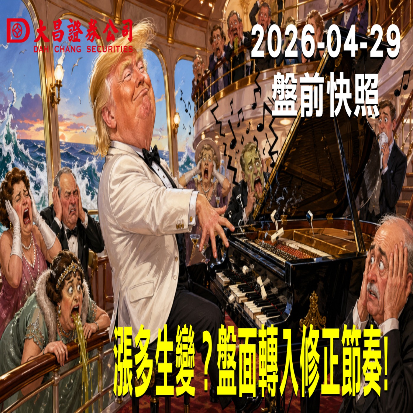 【大昌證券】2026年4月29日 盤前快照: 漲多生變?盤面轉入修正節奏!