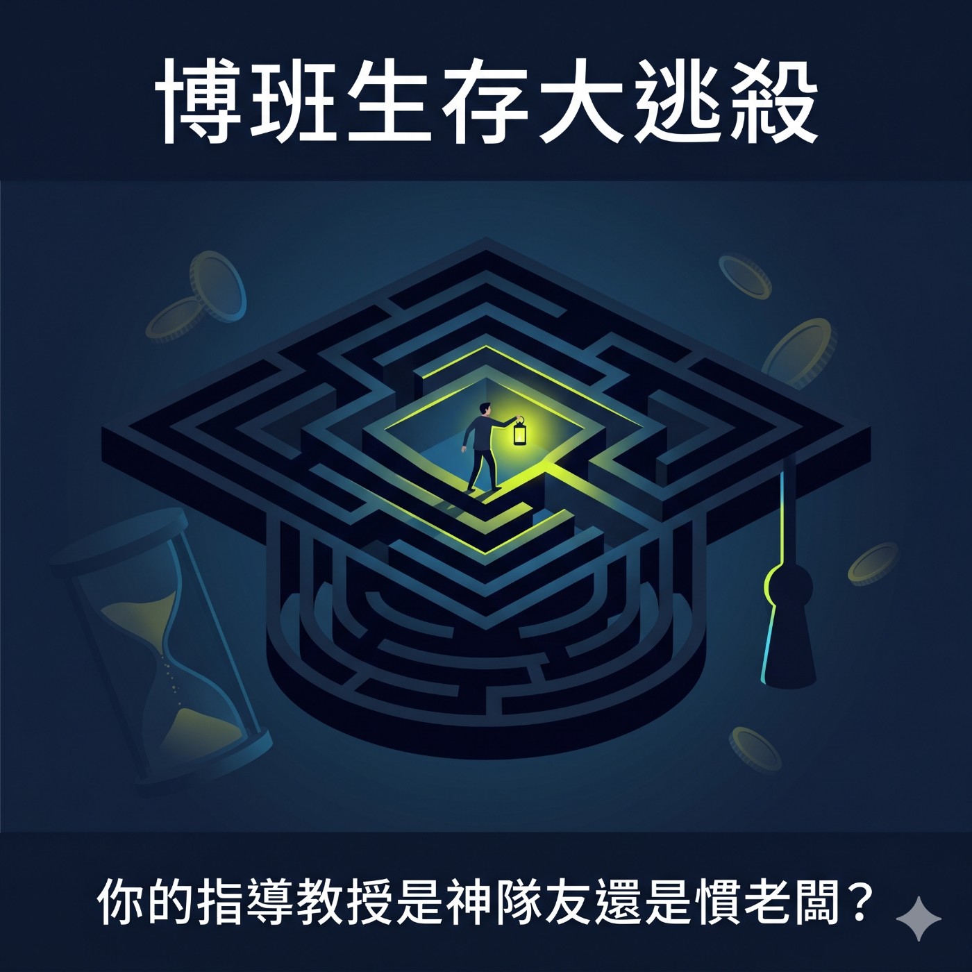 《博班生存大逃殺：你的指導教授是神隊友還是慣老闆？》第 1 集：學術生存的頭號法則—打破名校迷思與識破「毒性」導師 episode artwork
