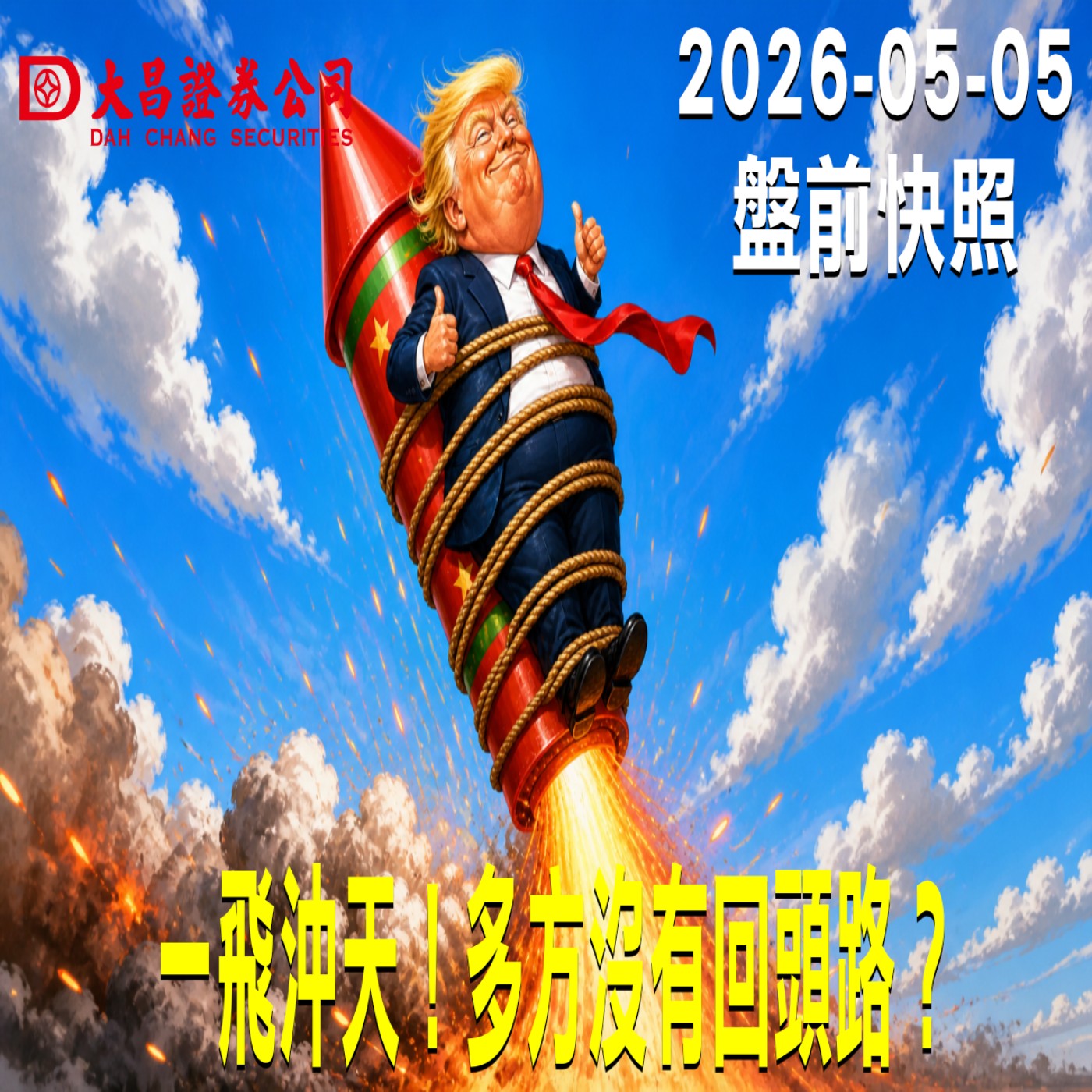 【大昌證券】2026年5月5日 盤前快照:一飛沖天!多方沒有回頭路?