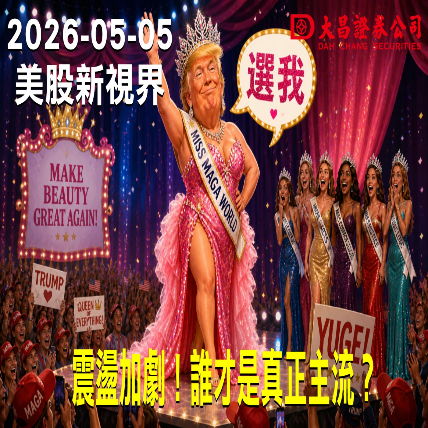 【大昌證券】2026年5月5日美股新視界：震盪加劇！誰才是真正主流？