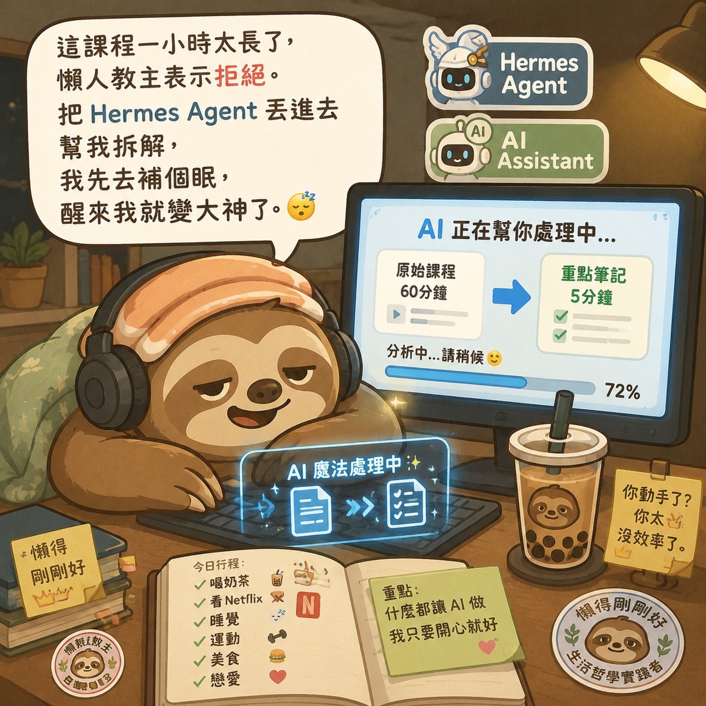 EP308 – Hermes Agent 實戰:透過記憶與個性化部署,讓你的 24/7 雲端數位員工徹底脫離螢幕束縛! episode artwork