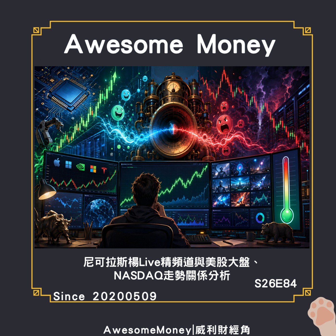 S26EP28|尼可拉斯楊Live精頻道與美股大盤，為什麼它更像那斯達克情緒放大器