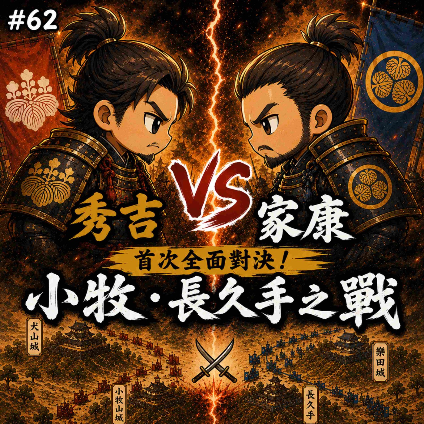#62 秀吉 VS 家康首次全面對決!小牧・長久手之戰|豐臣秀吉05 episode artwork
