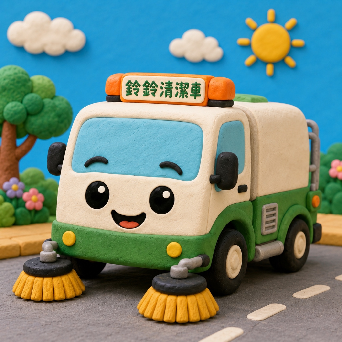 守信用的鈴鈴清潔車