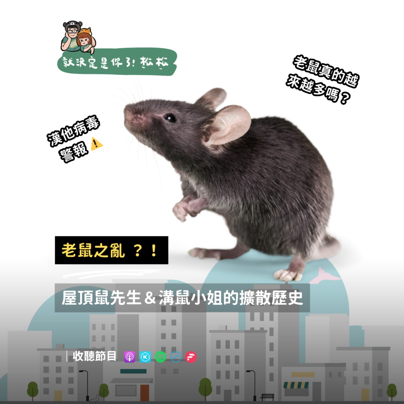 E128 老鼠之亂🐁 漢他病毒拉警報❗台北老鼠真的變多了嗎～