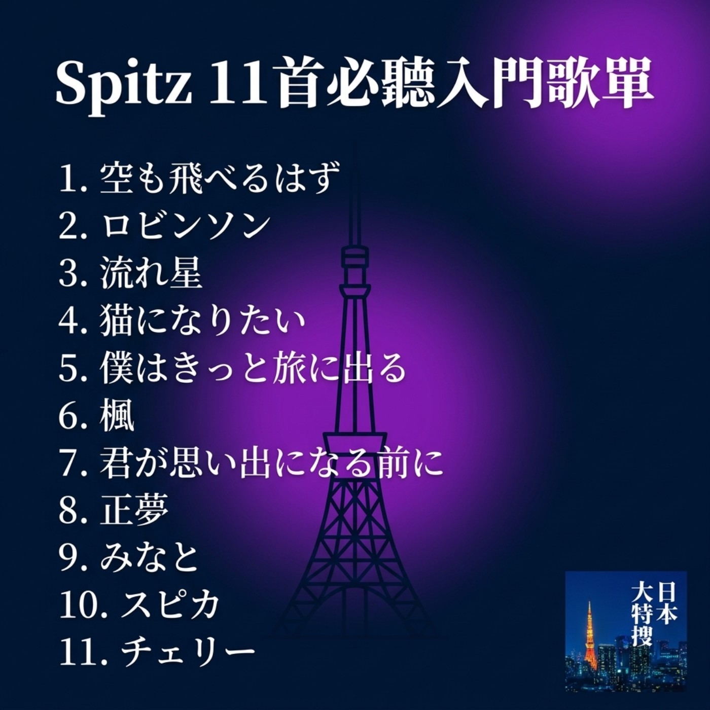 第451回｜國民天團出道 35 週年！Spitz 入門 11 首必聽歌單一次推坑！feat. dato