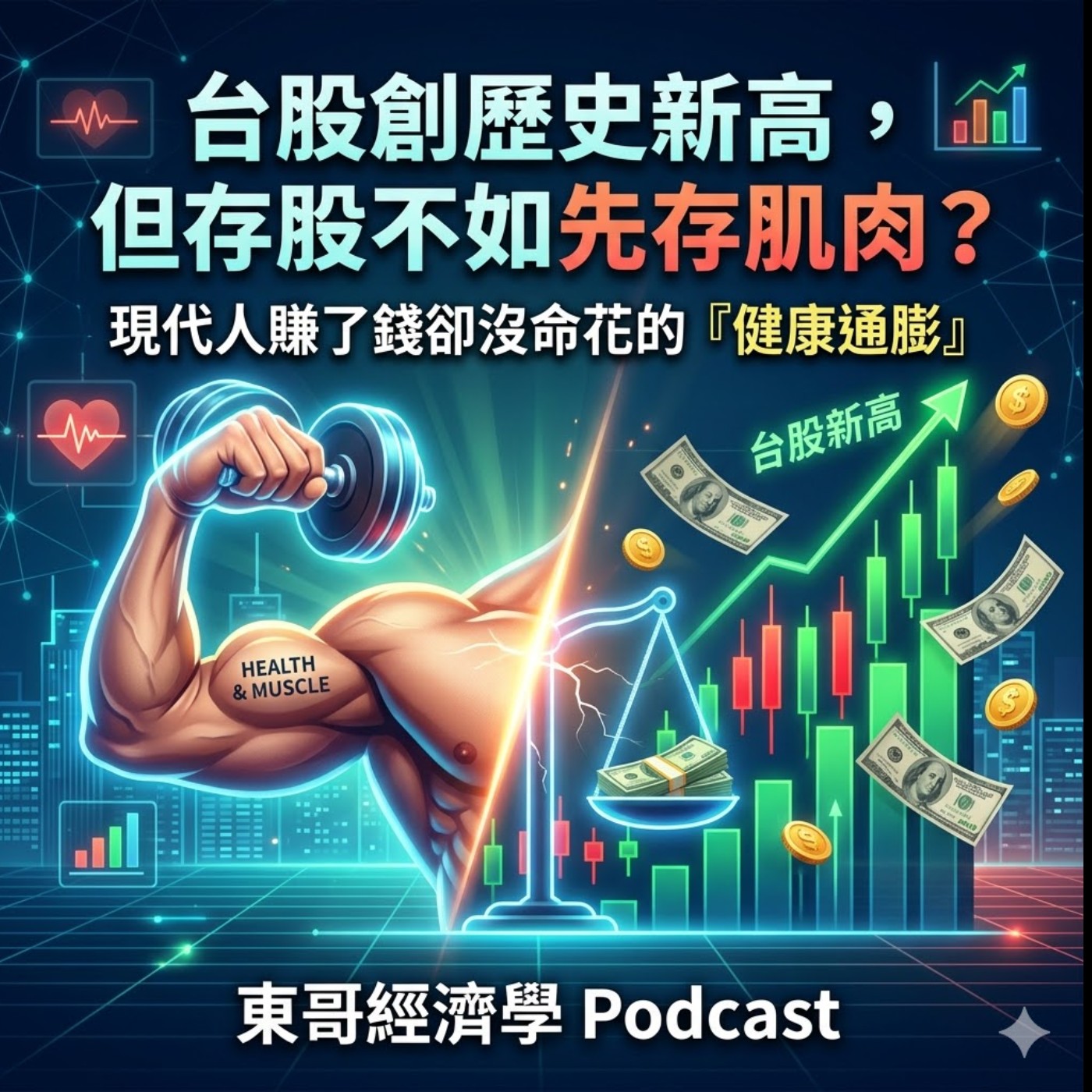 EP144 台股創歷史新高，但存股不如先存肌肉？現代人賺了錢卻沒命花的『健康通膨』