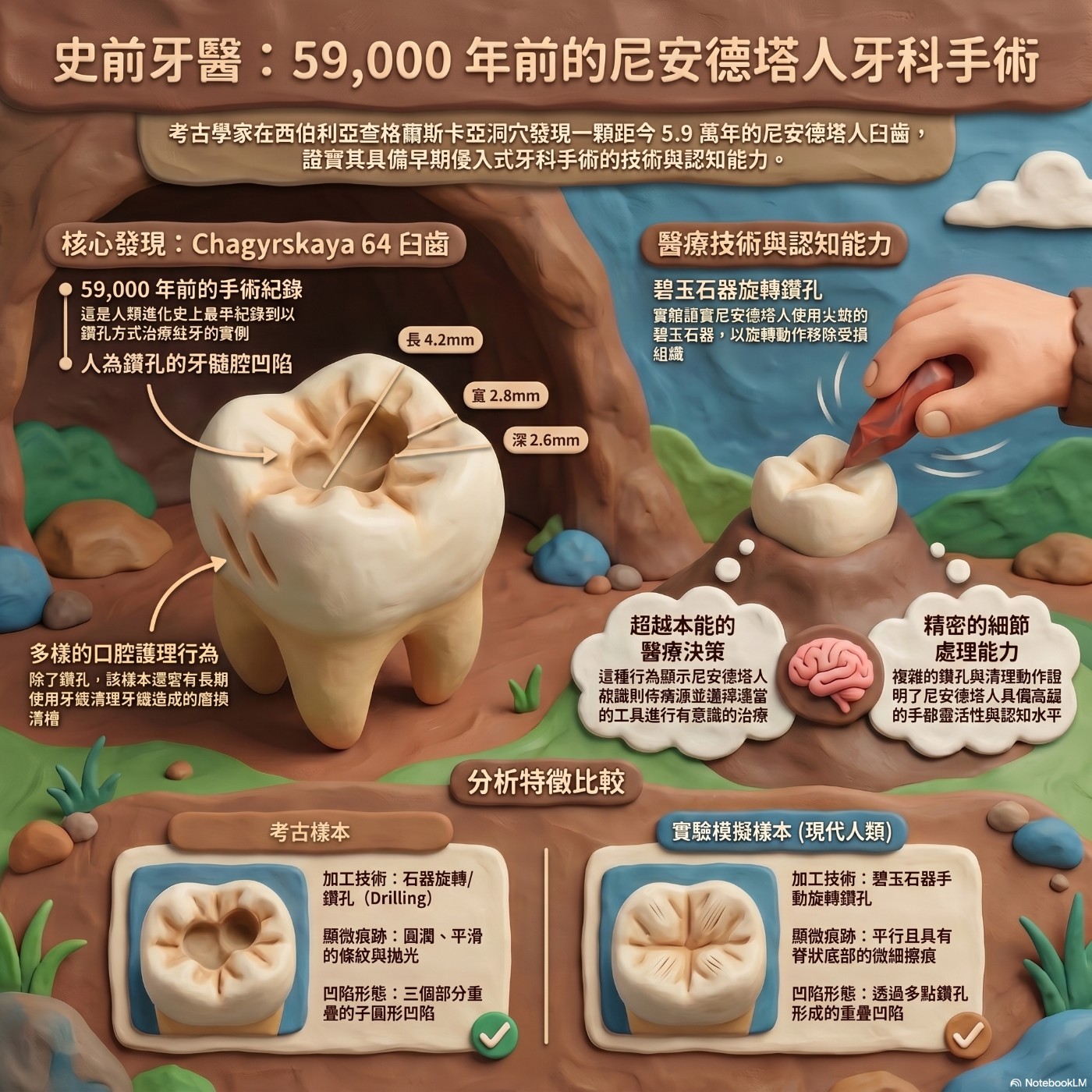 尼安德塔人最早的齲齒鑽孔治療證據 episode artwork