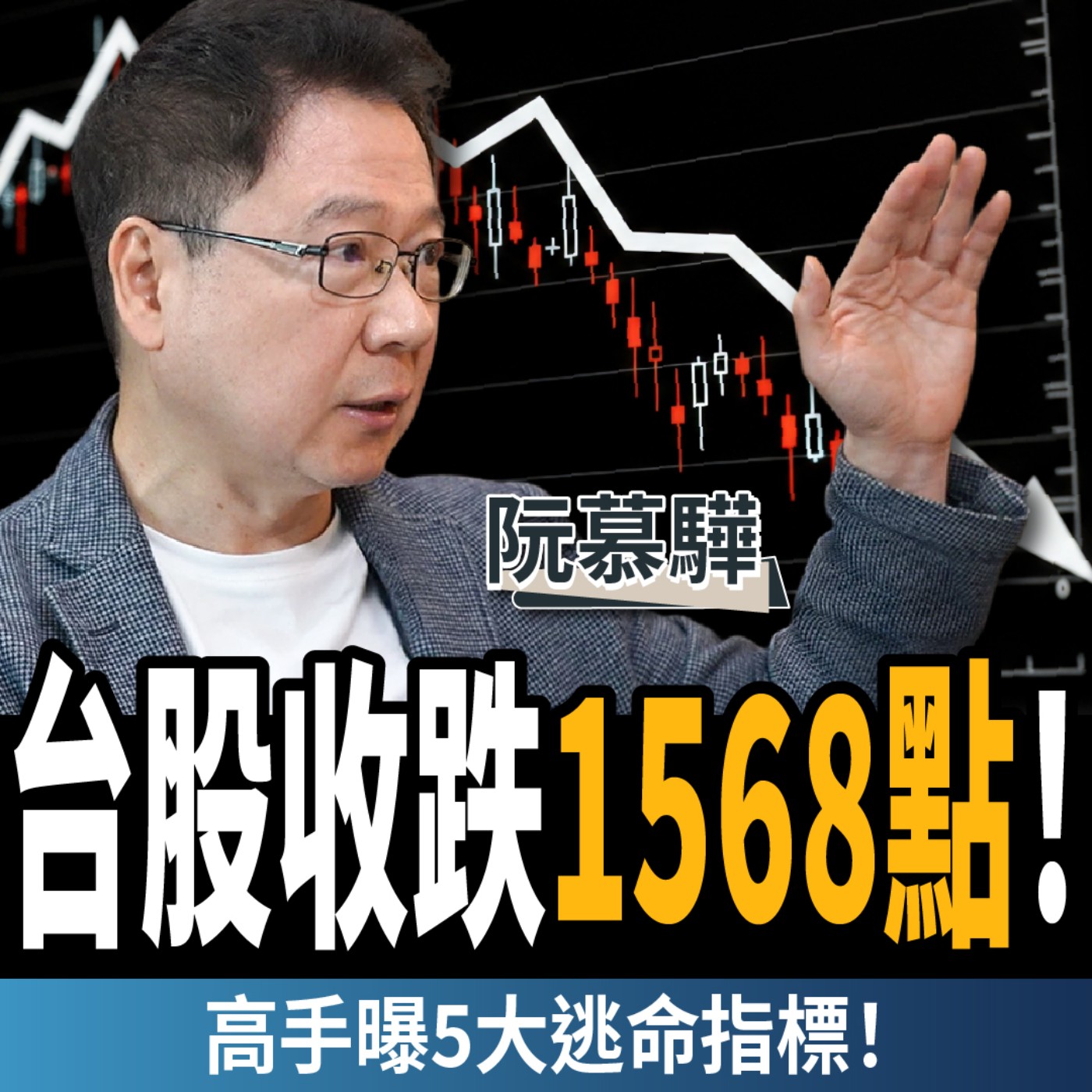 【下班經濟學＿股票】台股收跌 1568點！你該砍股還是加碼？高手曝5大逃命指標！ft. 阮慕驊｜謝哲青、張瓊方