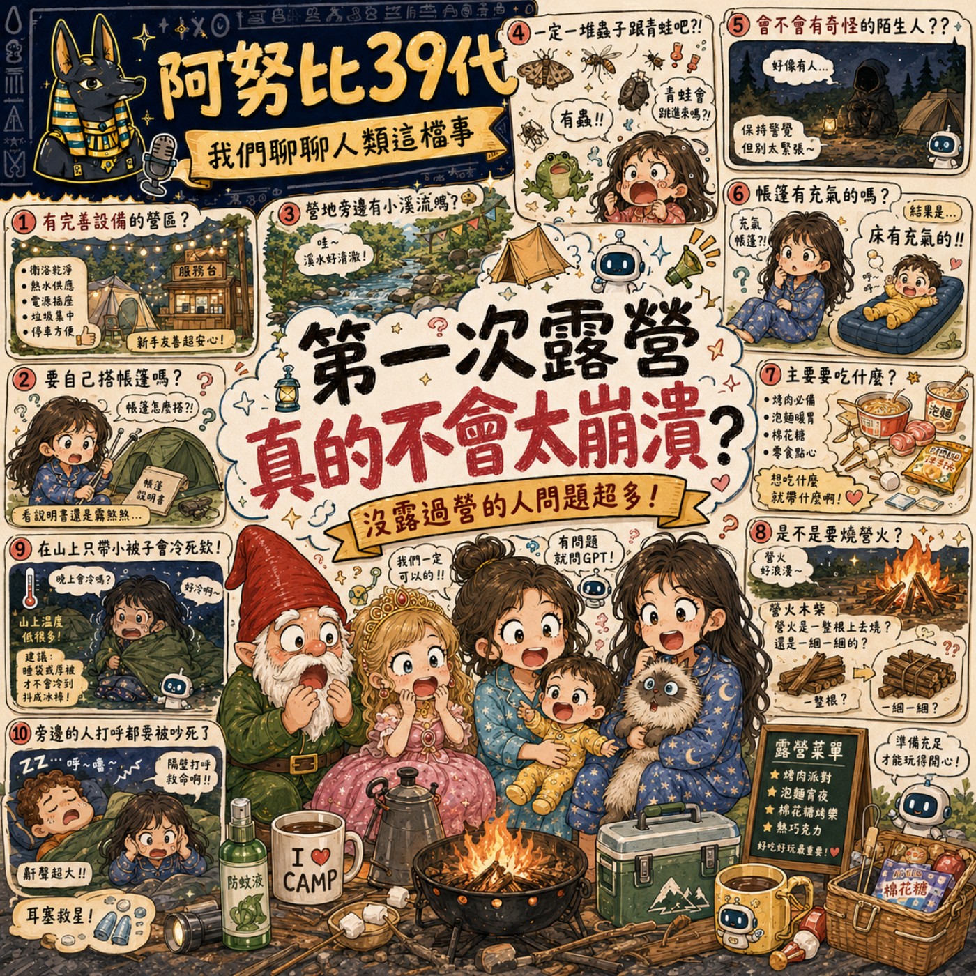 露營是在受罪還是放電？山林裡的蟲鳴、營火與隨性指南｜EP7 episode artwork
