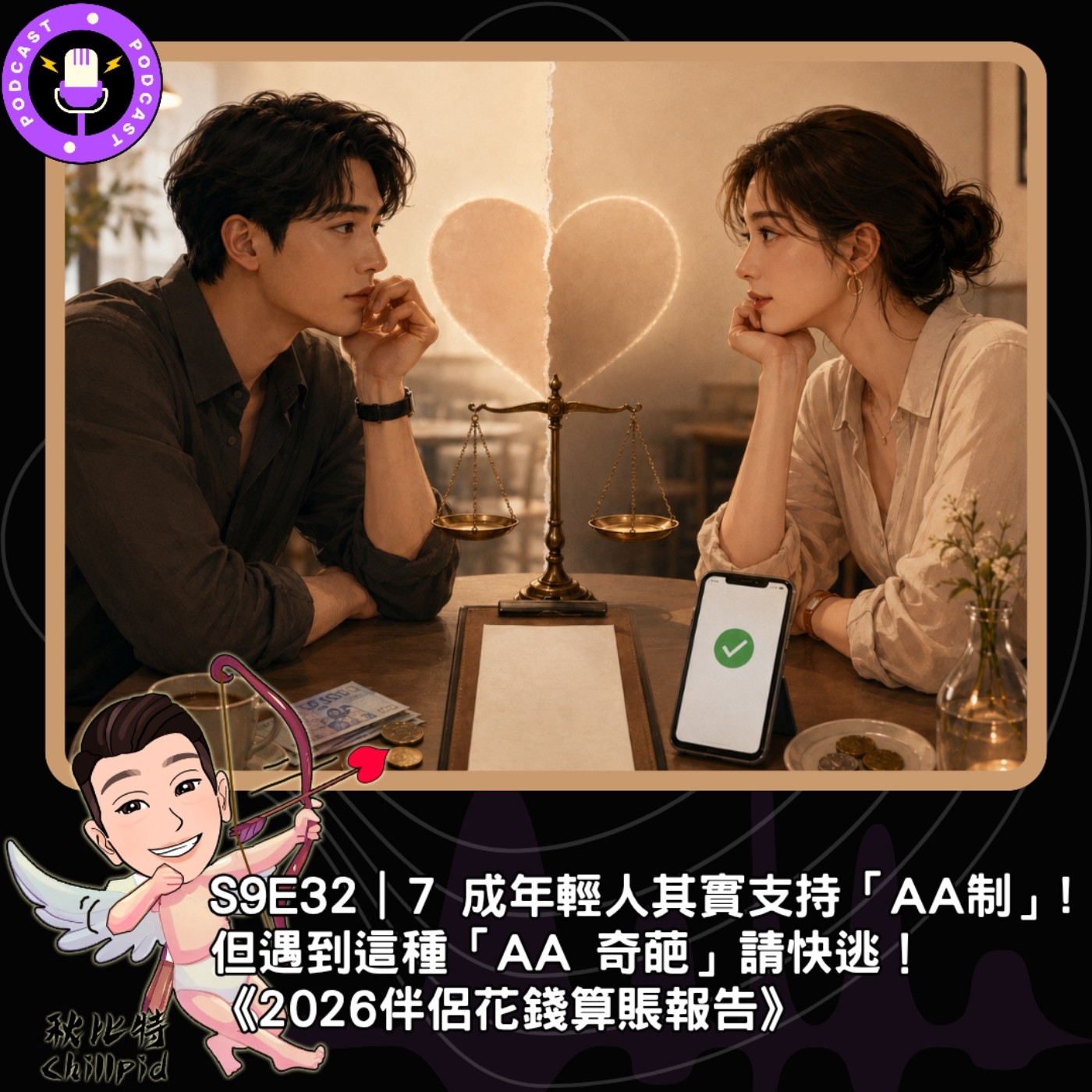 S9E32｜7 成年輕人其實支持「AA制」！但遇到這種「AA 奇葩」請快逃！《2026伴侶花錢算賬報告》 episode artwork