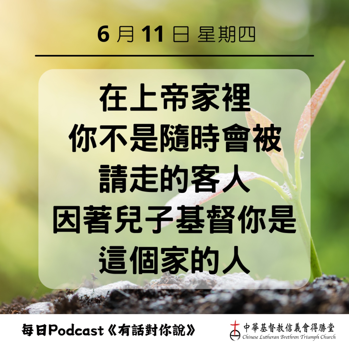 20260611上帝的家人 episode artwork