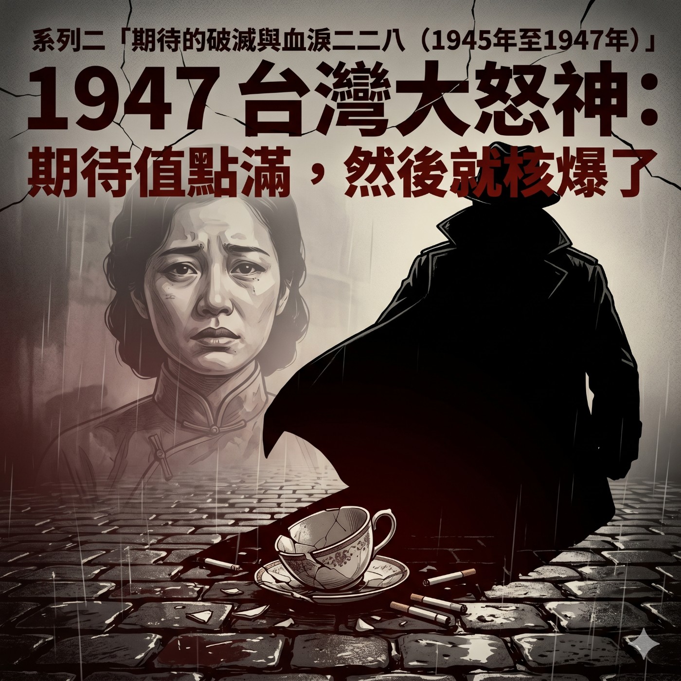 系列二「期待的破滅與血淚二二八(1945年至1947年)」第 1 集:歡慶「光復」的幻滅 — 戰後初期的政經崩壞與文化衝突 episode artwork