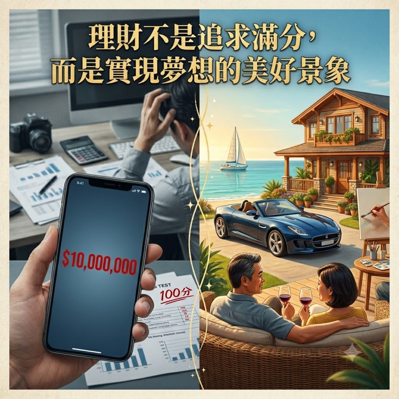 【一位CFP的日常】別讓「100分」毀了你的理財計畫！CFP：財務沒有滿分，但幸福可以有。