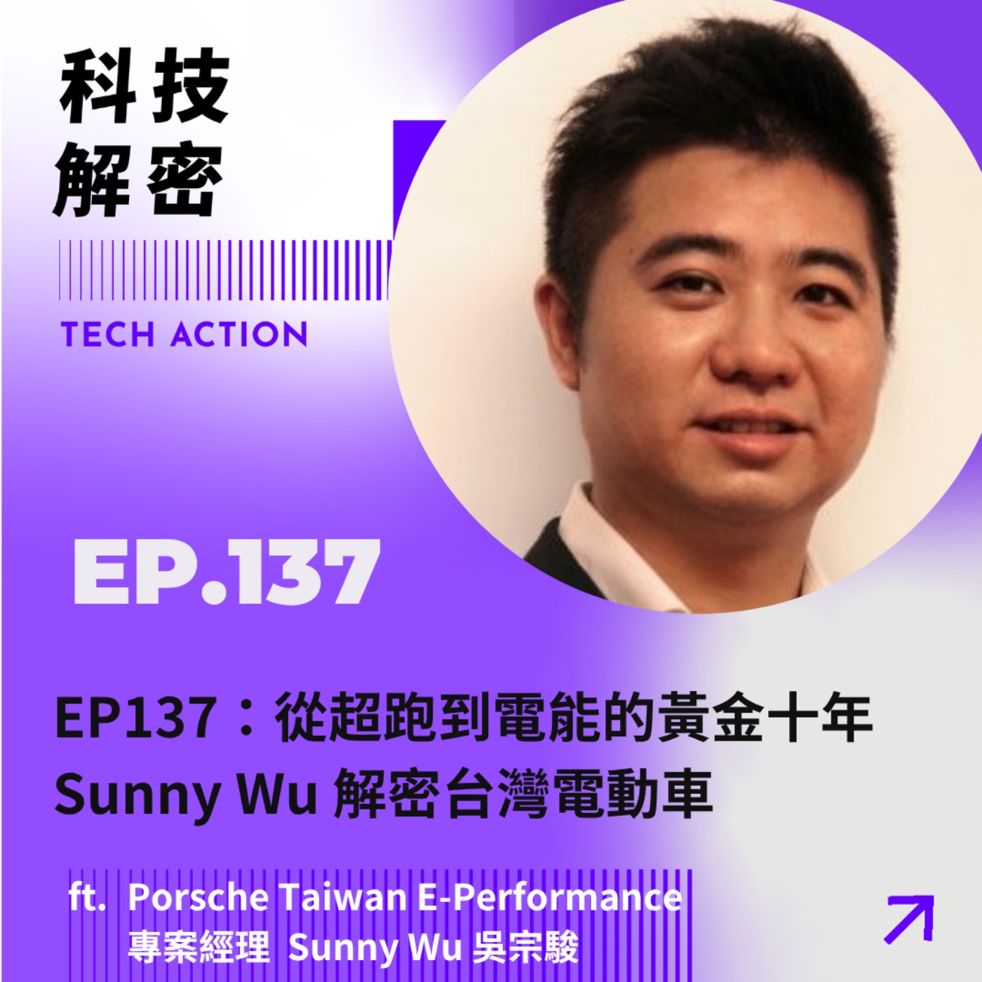 EP137:從超跑到電能的黃金十年 Sunny Wu 解密台灣電動車 Episode cover