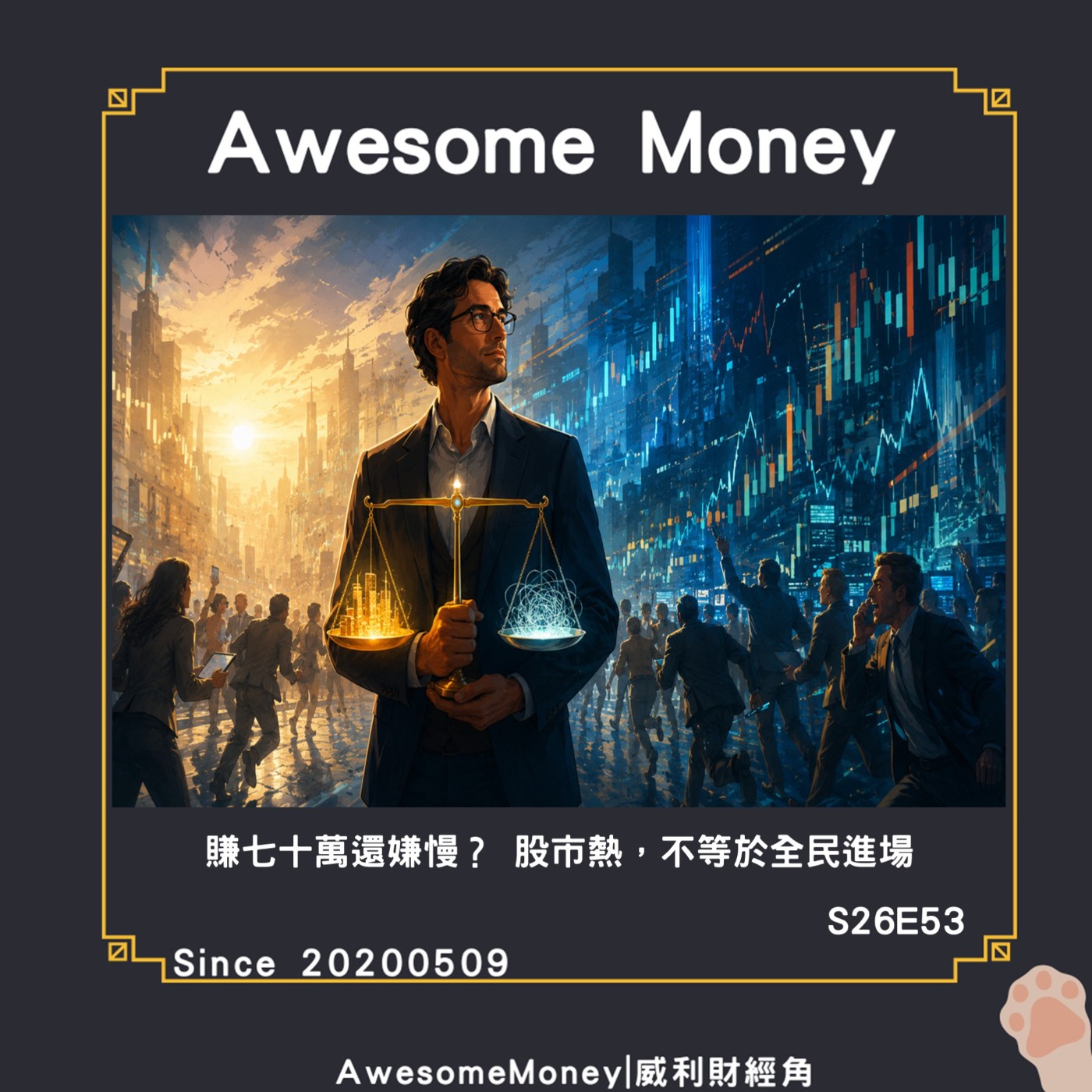 S26EP53|賺七十萬還嫌慢股市熱，不等於全民進場，別讓獲利變成焦慮|威利熬雞湯