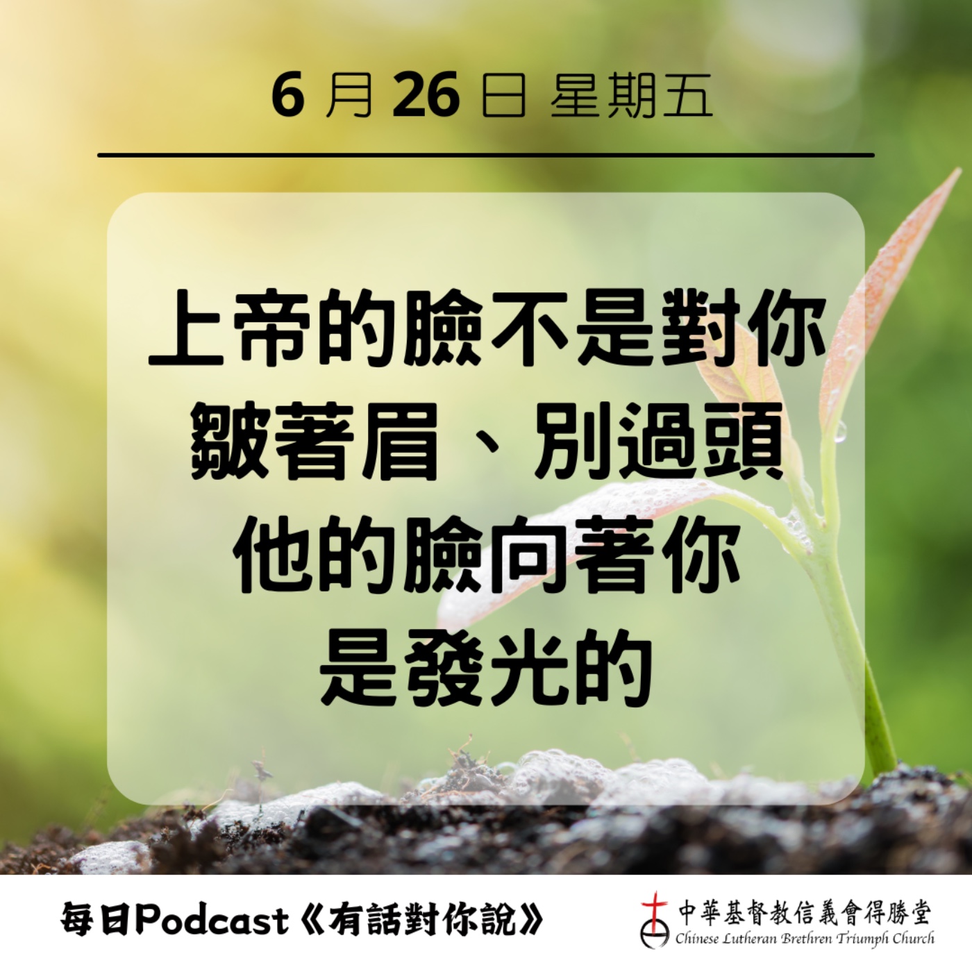 20260626在上帝臉的光中行走 episode artwork