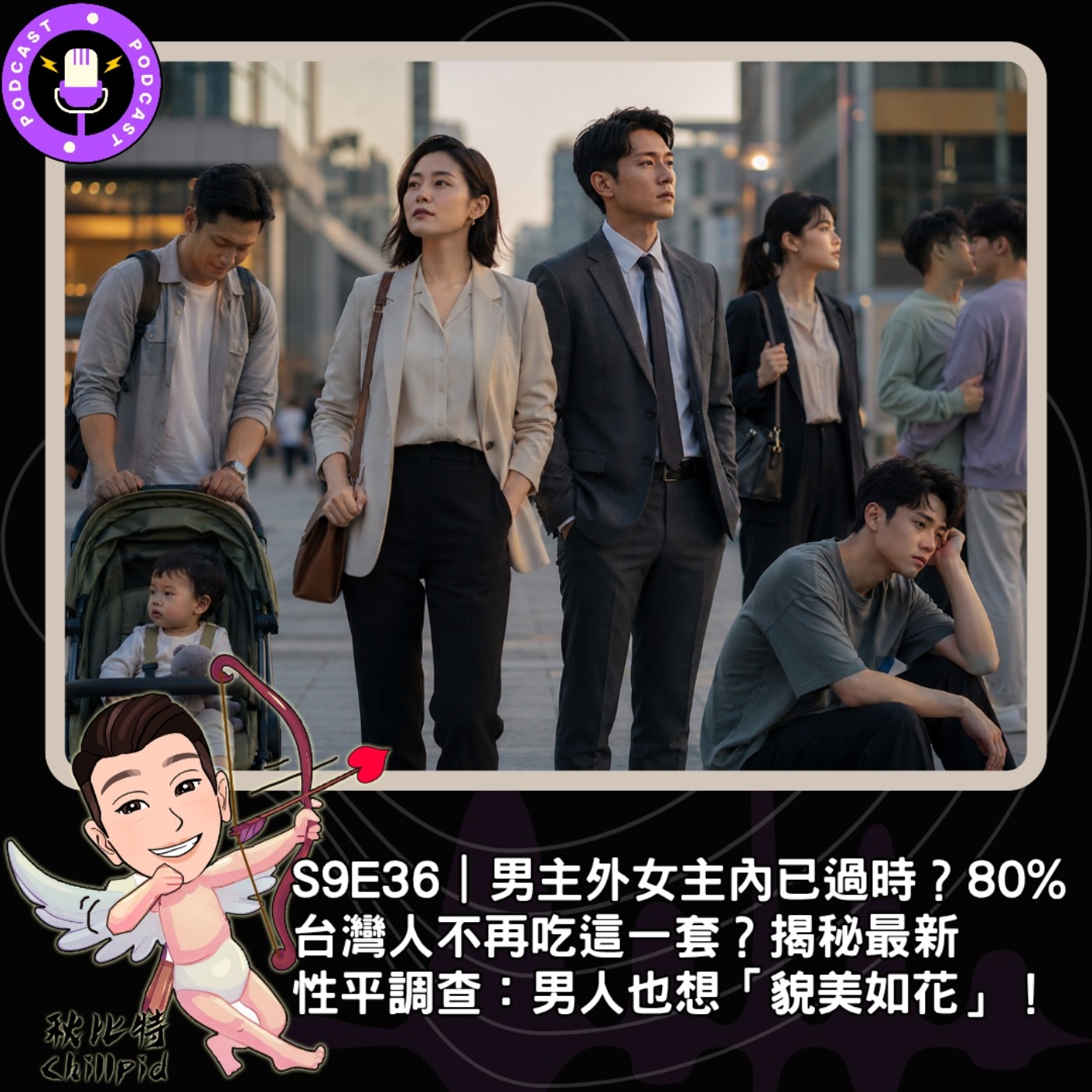 S9E36｜男主外女主內已過時？80% 台灣人不再吃這一套？揭秘最新性平調查：男人也想「貌美如花」！ episode artwork