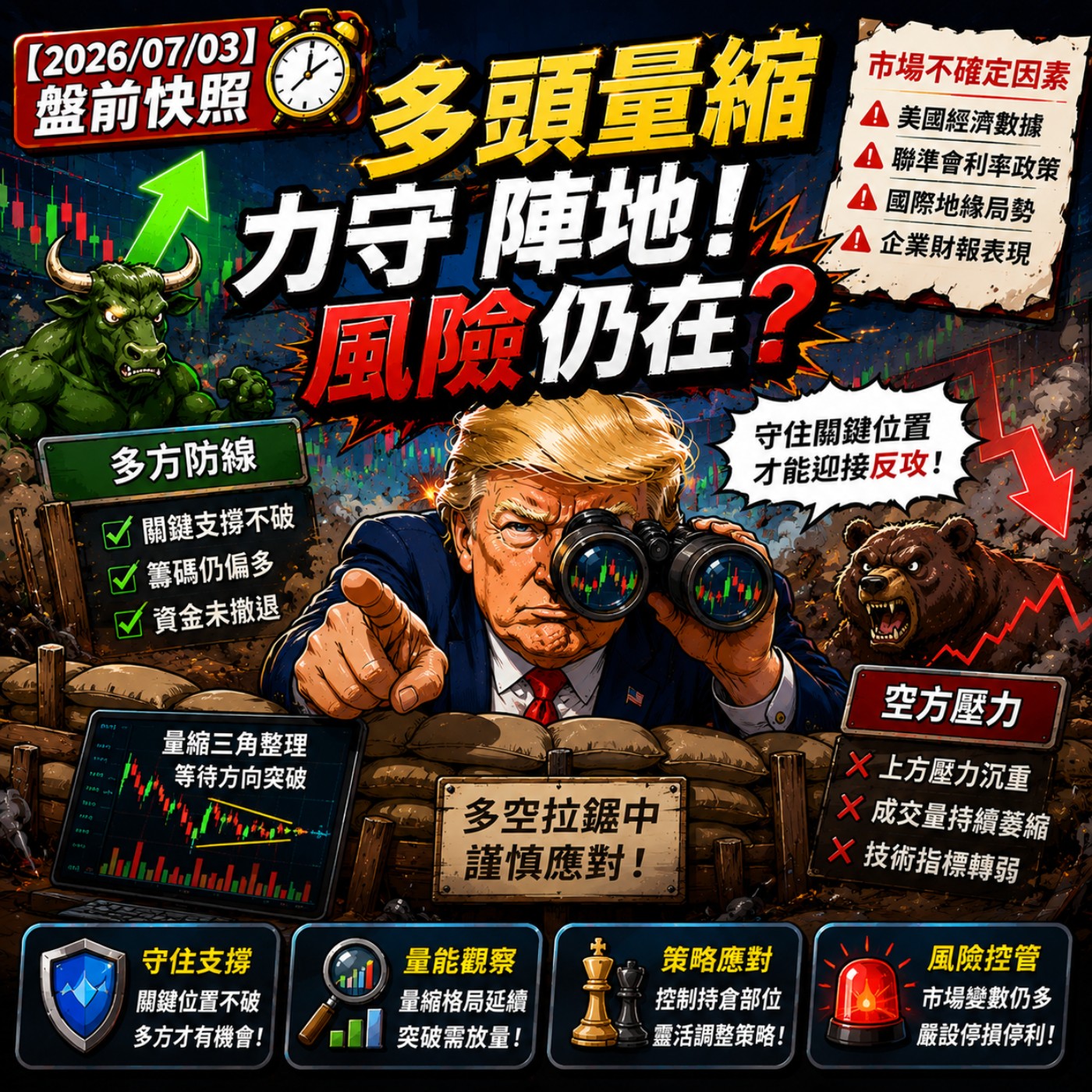 【2026/07/03】盤前快照：多頭量縮力守陣地！風險仍在？ episode artwork