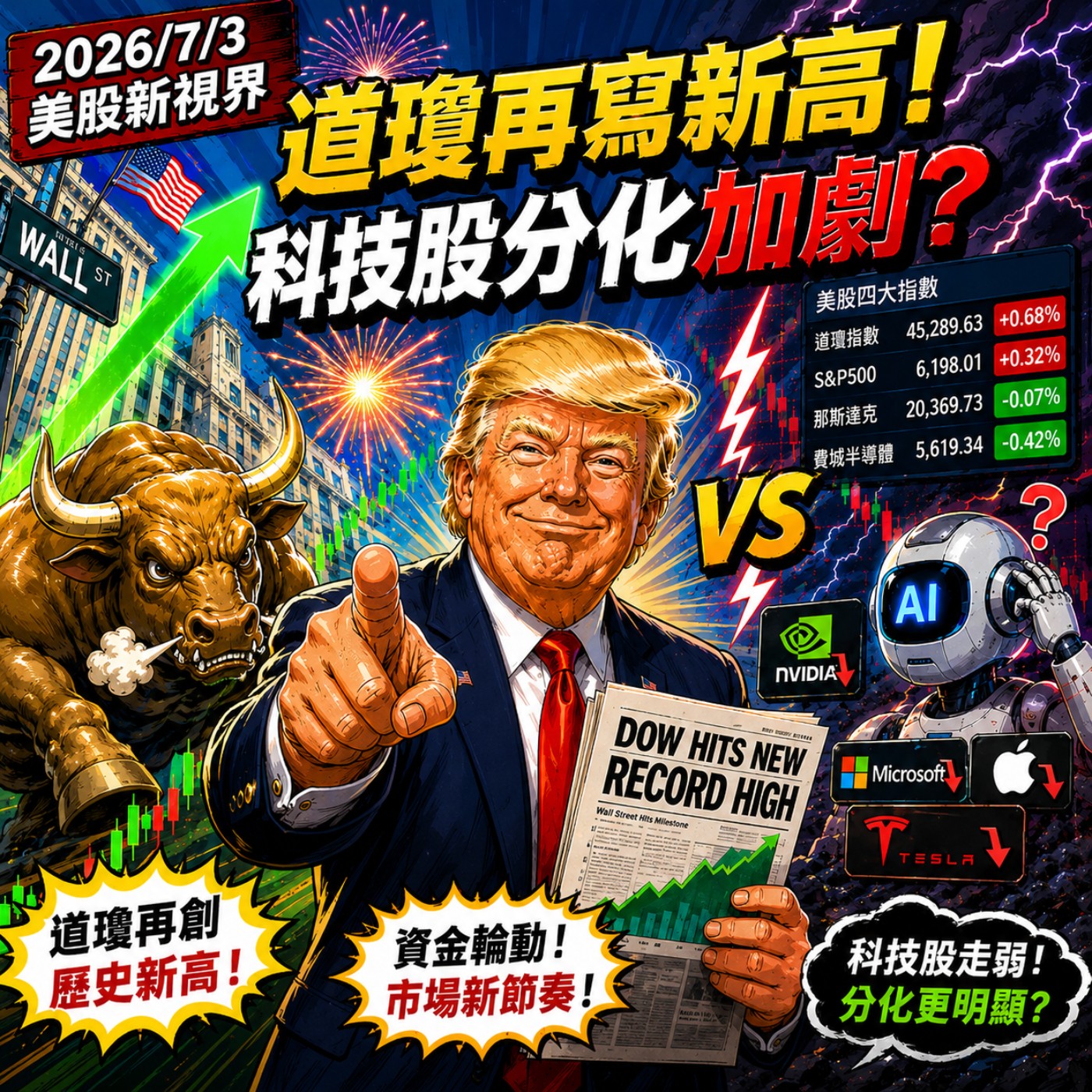 2026/7/3美股新視界:道瓊再寫新高!科技股分化加劇? episode artwork