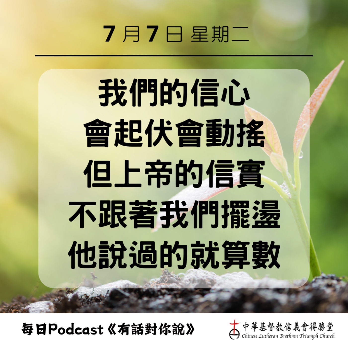 20260707上帝的信實不動搖 episode artwork