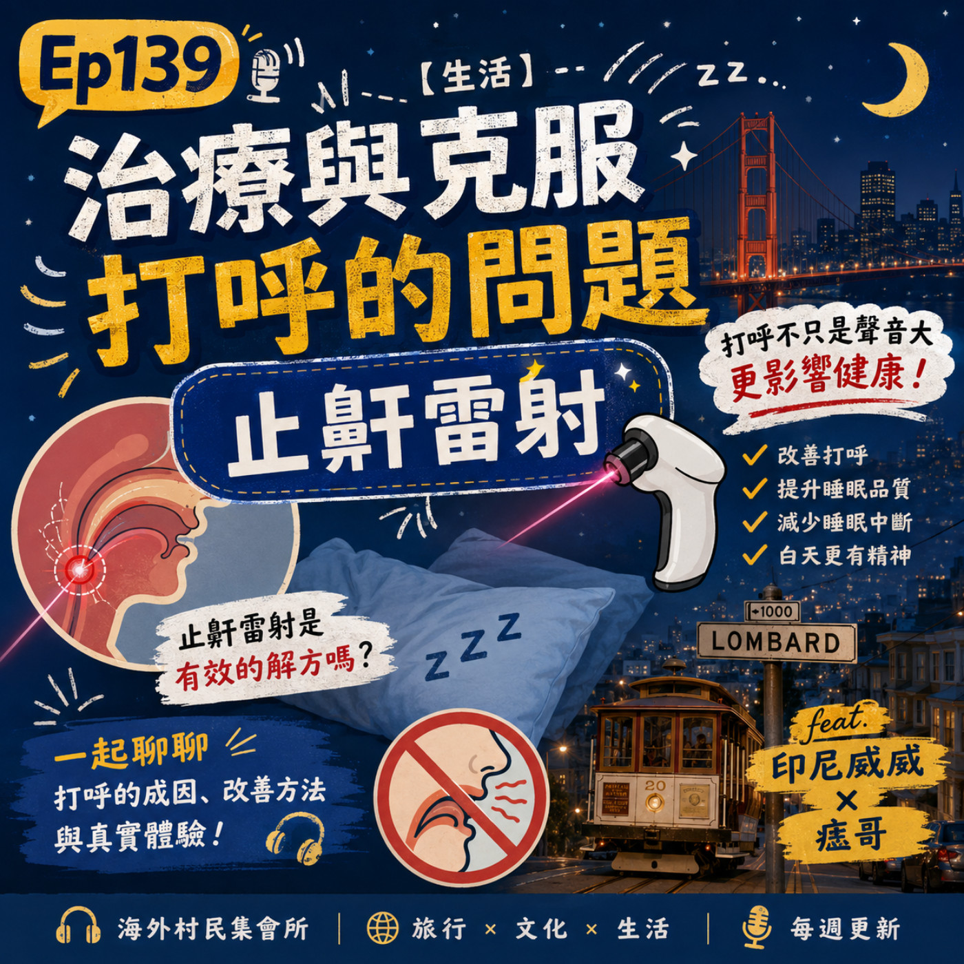 Ep139【生活】治療與克服打呼的問題－止鼾雷射 episode artwork