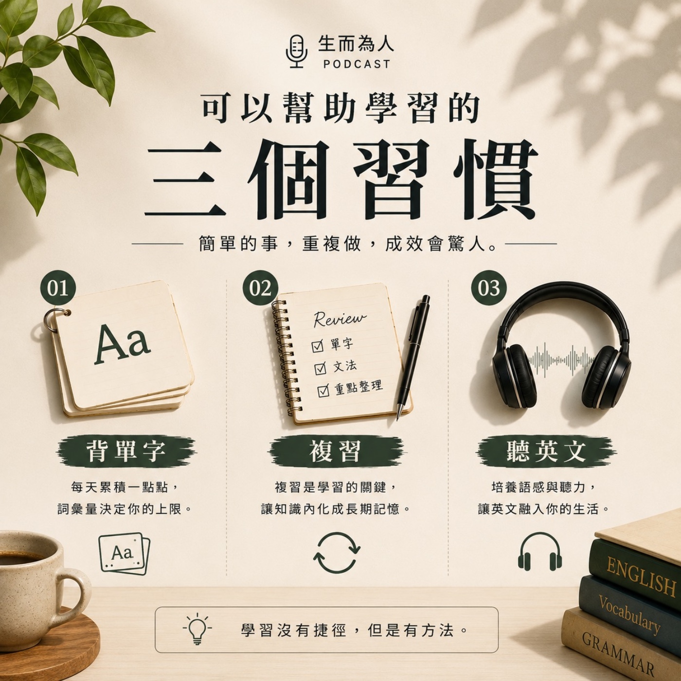 EP76 幫你省下十幾萬補習費的三個學英文習慣 episode artwork