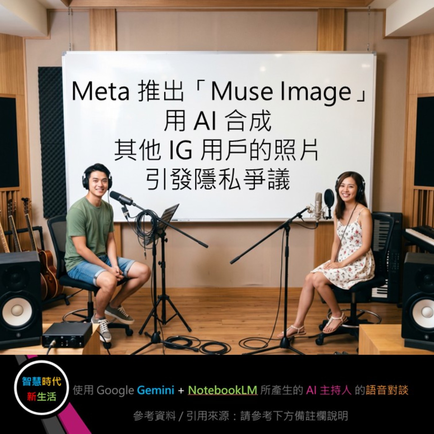 EP.407 [ Podcast ] Meta 推出「Muse Image」用 AI 合成其他 IG 用戶的照片，引發隱私爭議 episode artwork