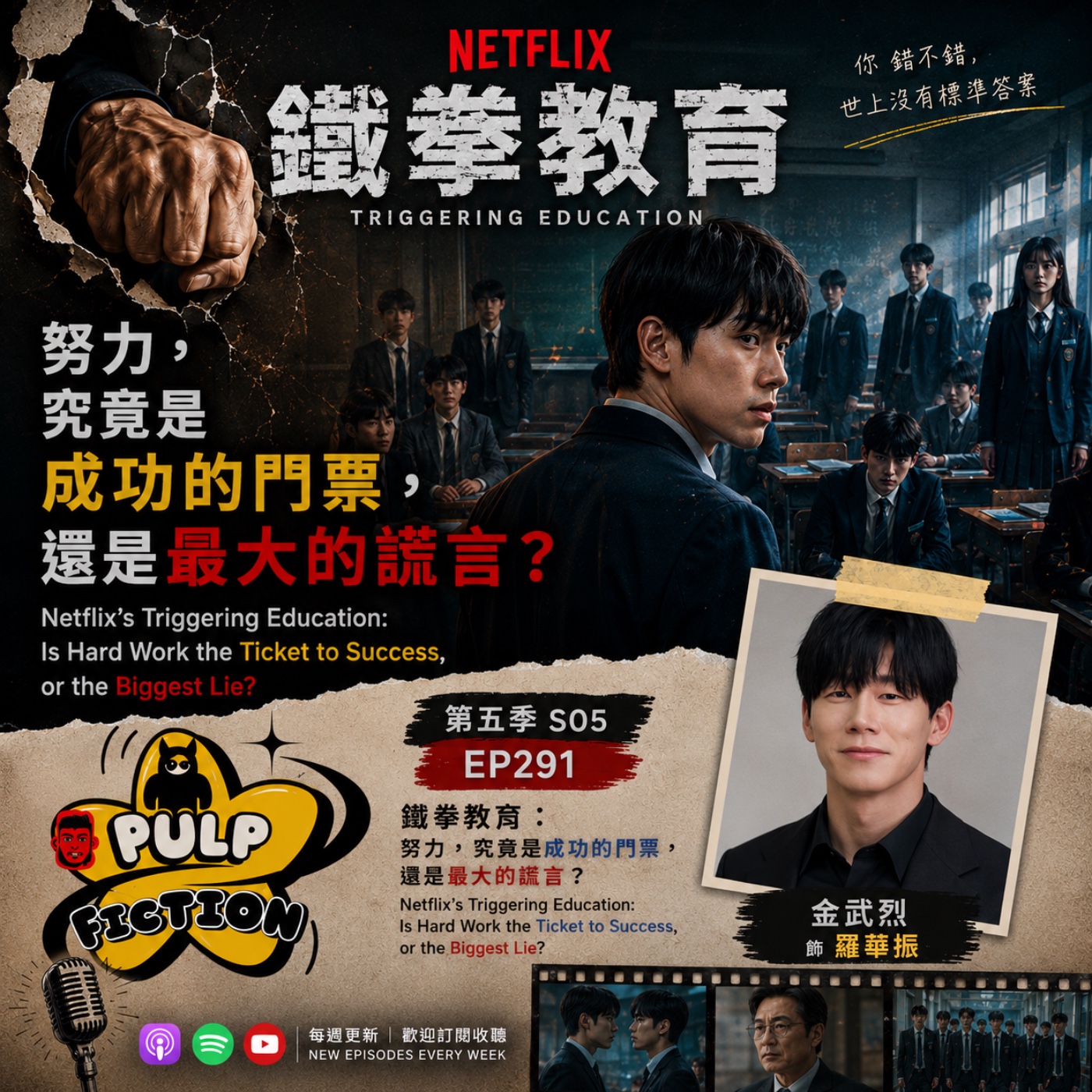 鐵拳教育： 努力，究竟是成功的門票， 還是最大的謊言？ Netflix’s Triggering Education:  Is Hard Work the Ticket to Success,  or the Biggest Lie?  第五季S05EP291集