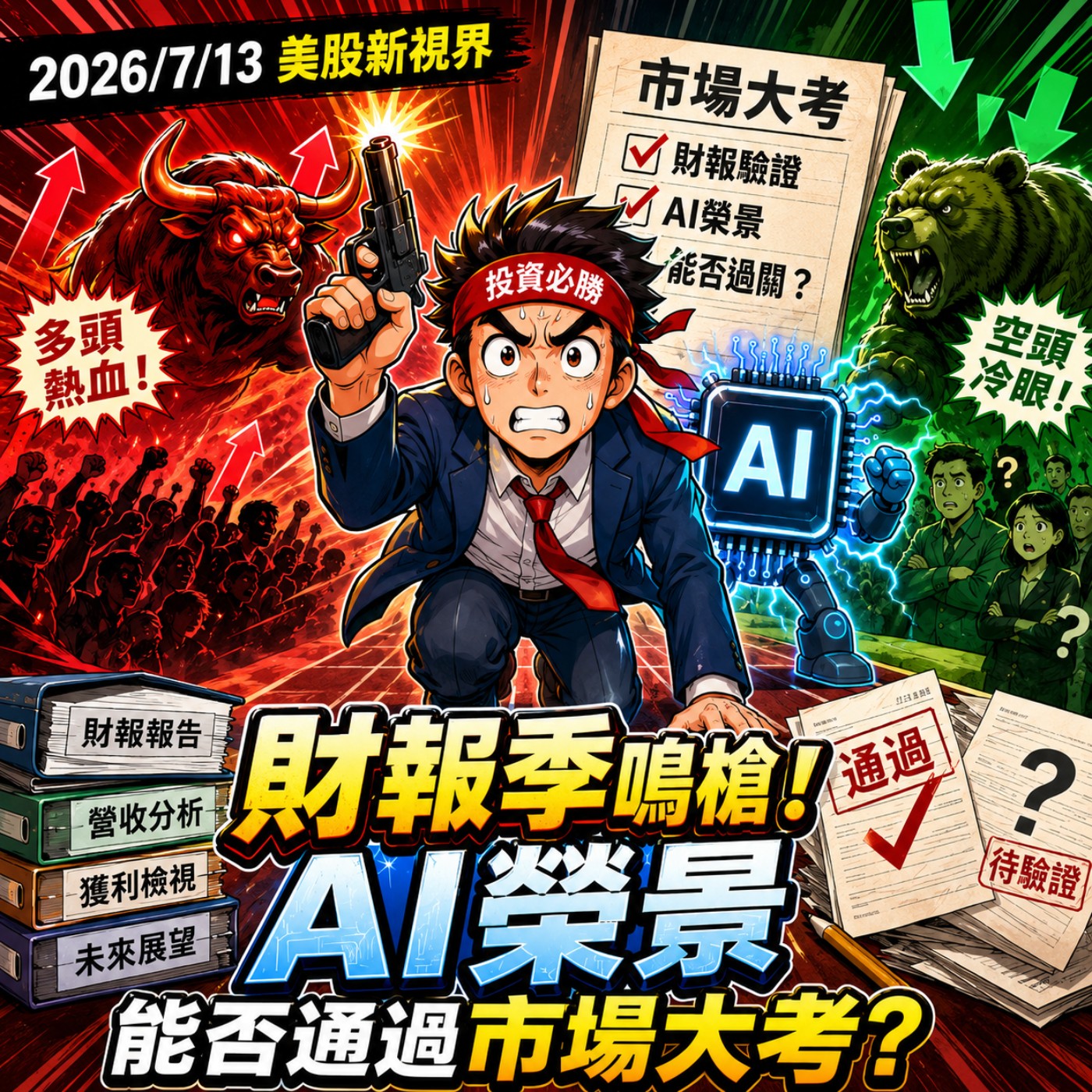 2026/7/13美股新視界:財報季鳴槍!AI榮景能否通過市場大考?