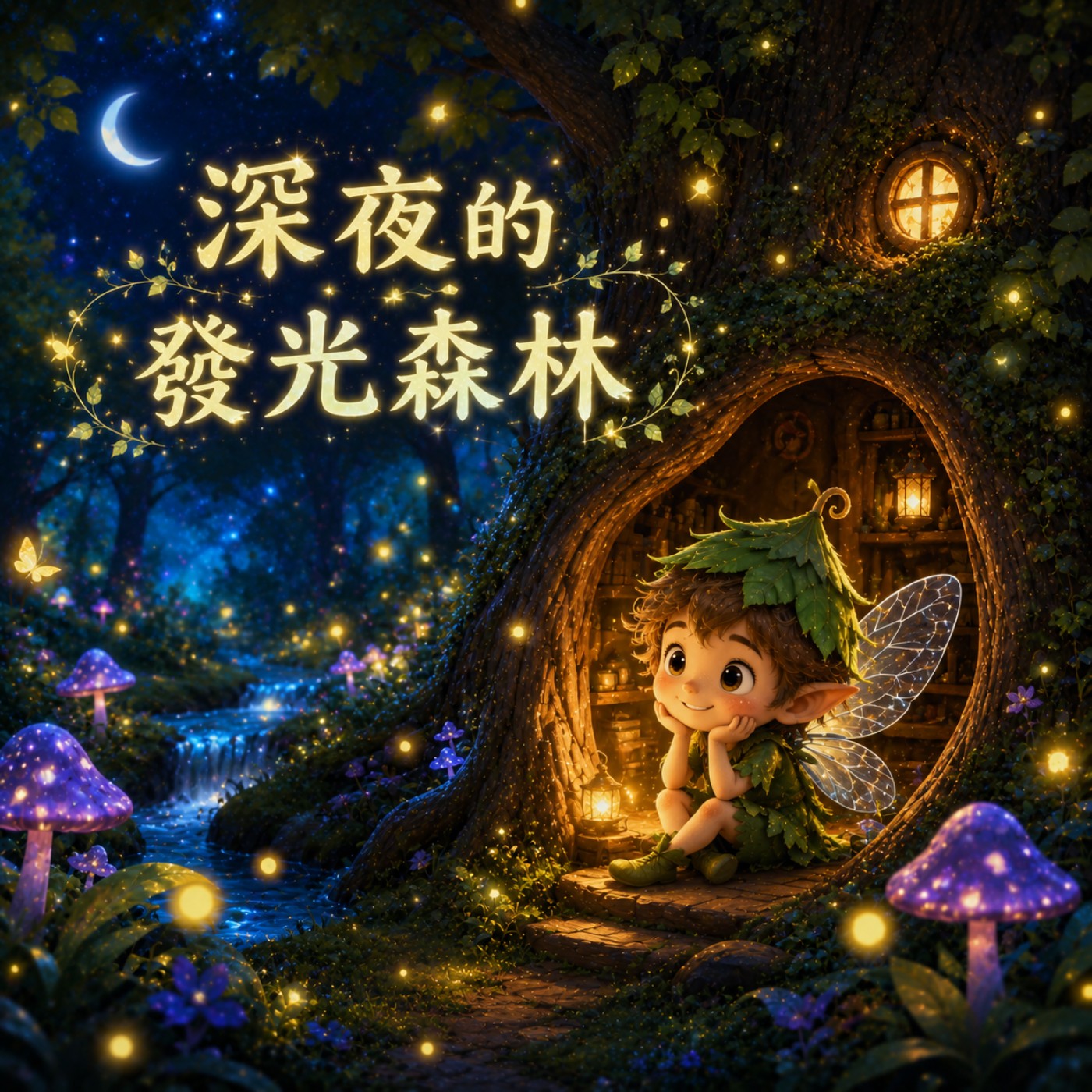 【 小熊老師 】EP40《深夜的發光森林》幼童故事／兒童睡前故事／小熊老師說故事 episode artwork