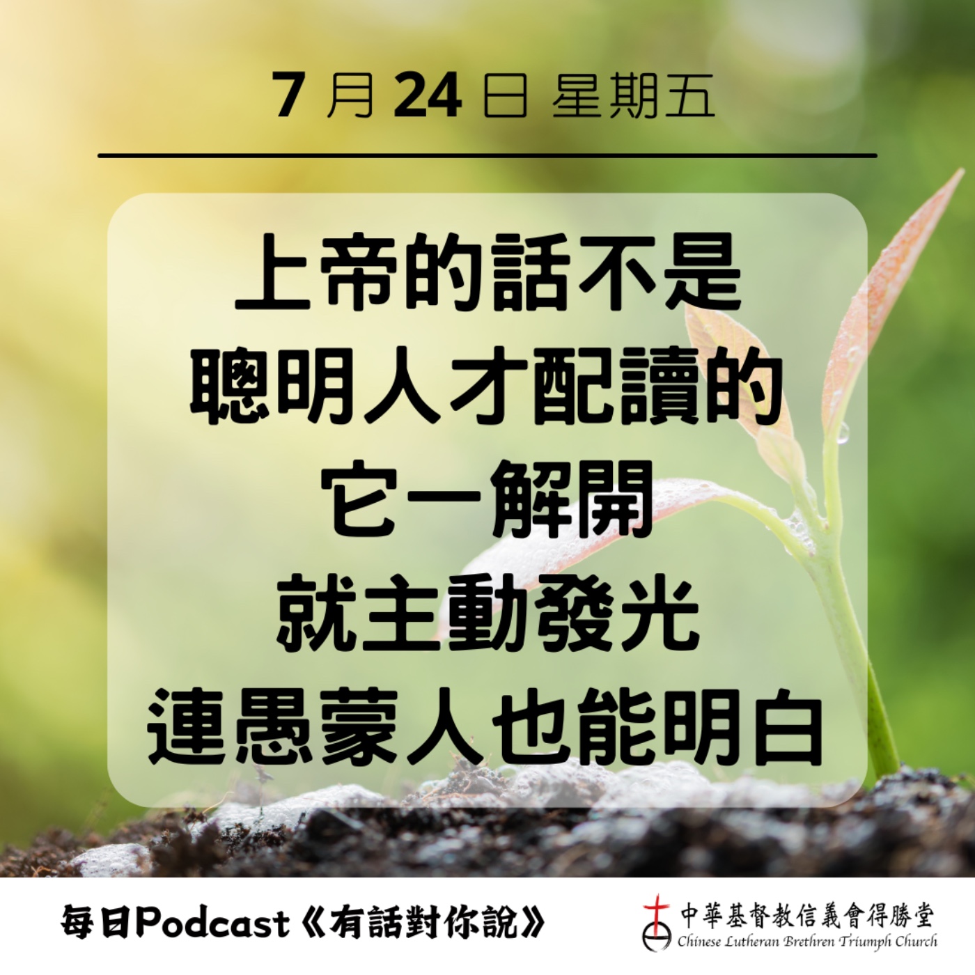 20260724上帝話語的亮光 episode artwork