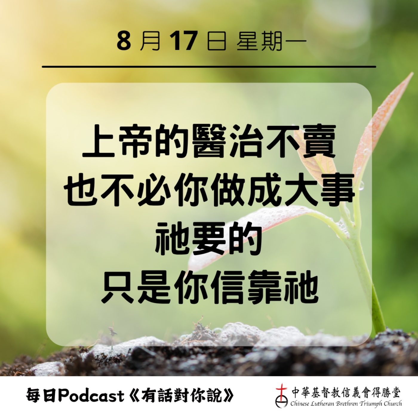 20260817上帝不出售祂的醫治 episode artwork
