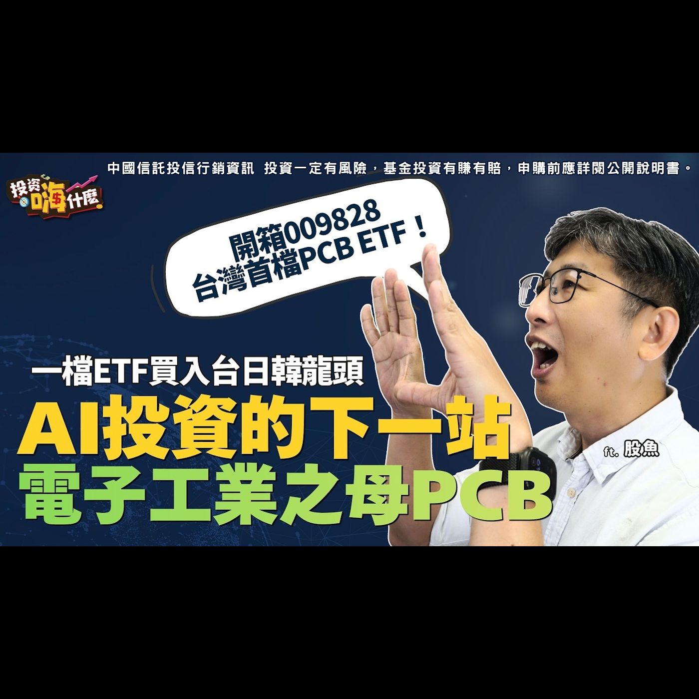PCB有望接棒記憶體產業嗎？【AI投資下一站：電子工業之母PCB 】用一檔ETF買入台日韓龍頭！開箱009828台灣首檔PCB ETF！EP172 ft.股魚《投資嗨什麼》 episode artwork