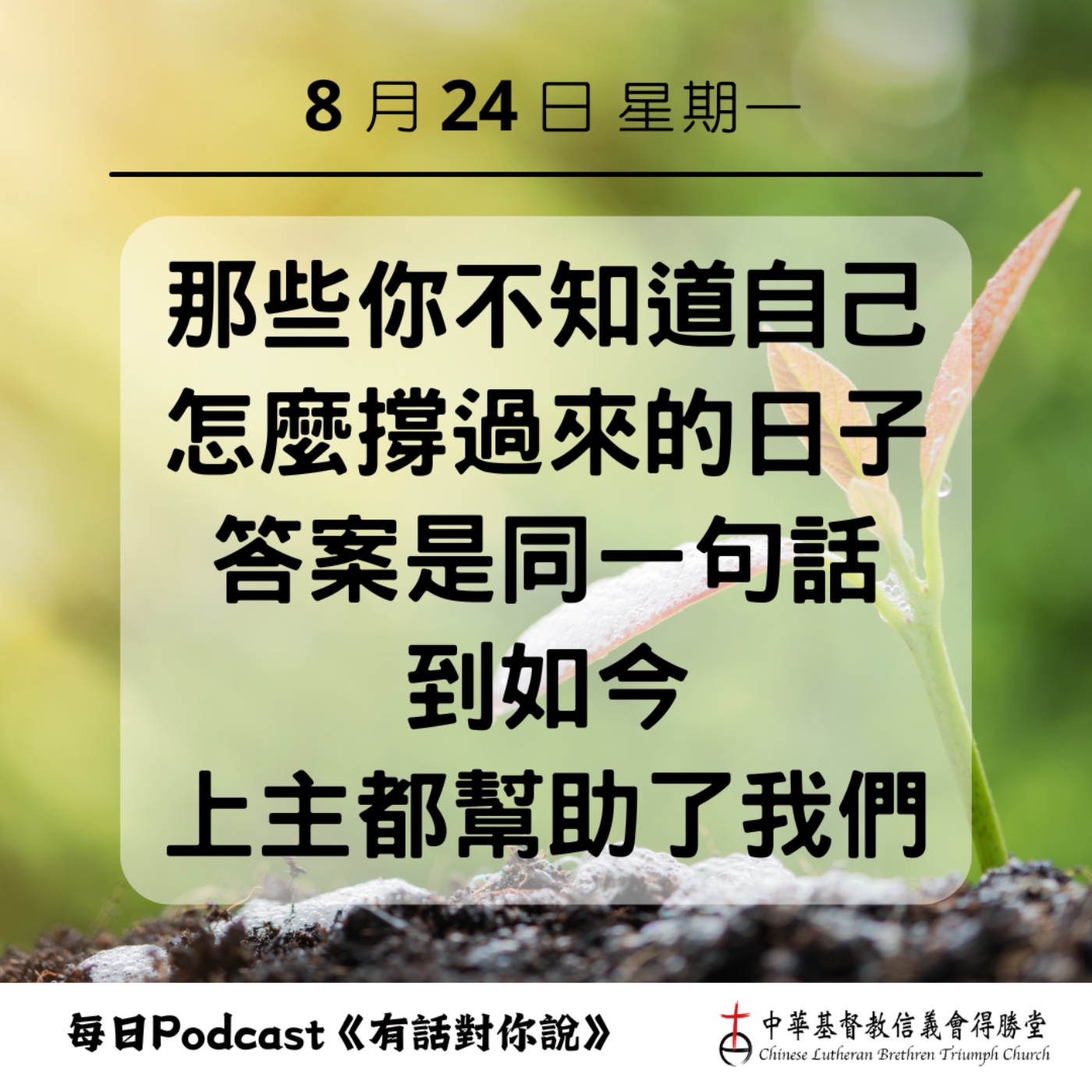 20260824到如今上主都幫助我們 episode artwork