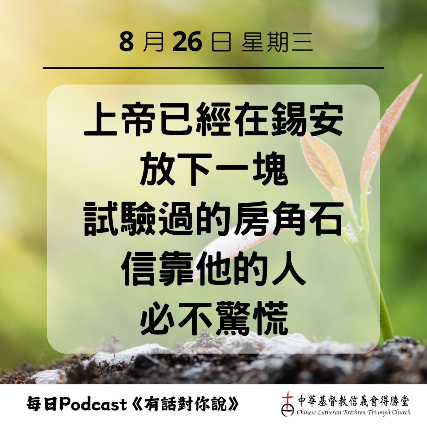20260826上帝放下的房角石 episode artwork