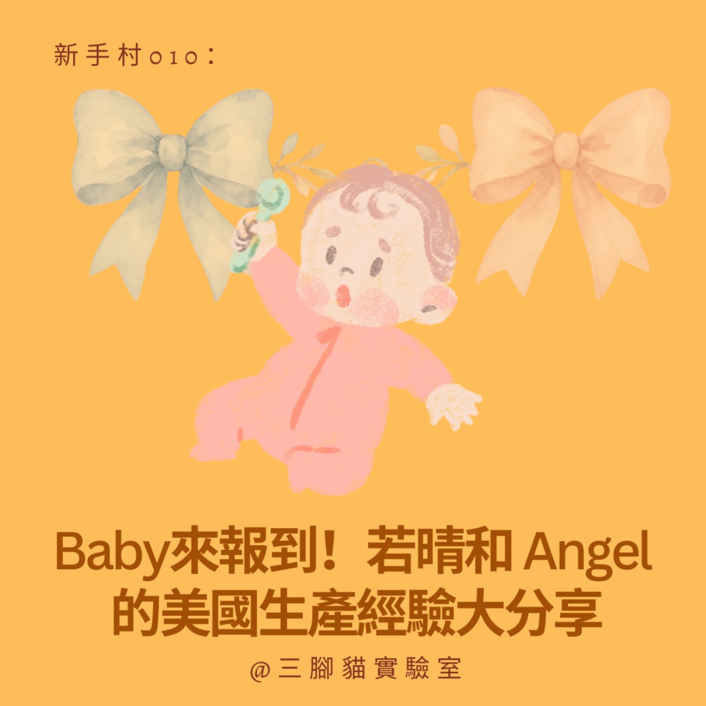 新手村 010：Baby 來報到！若晴和 Angel 的美國生產經驗大分享